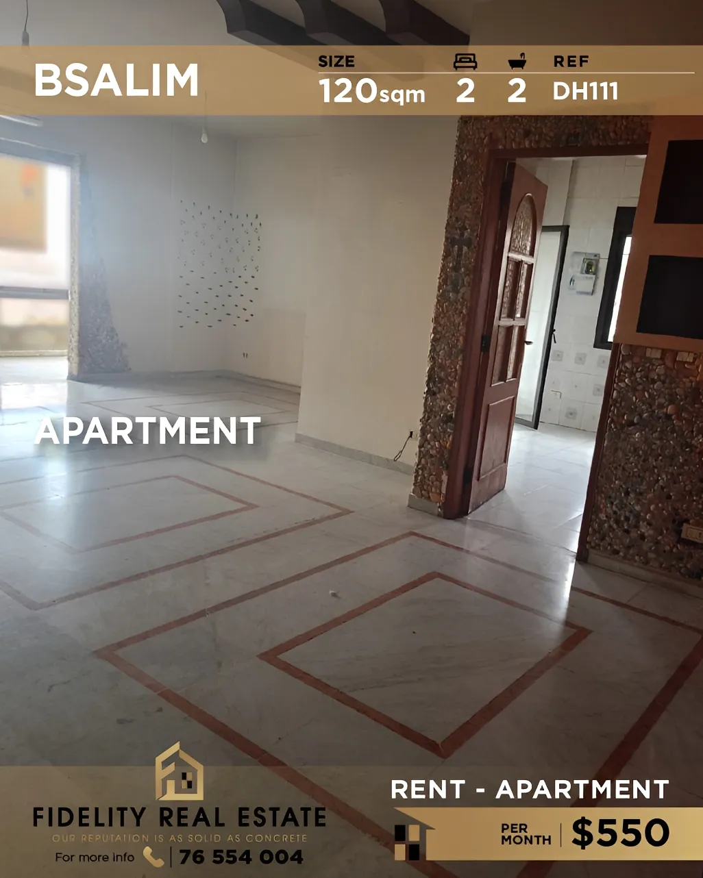 Apartment for rent in Bsalim, Lebanon - 2 bed, 2 bath