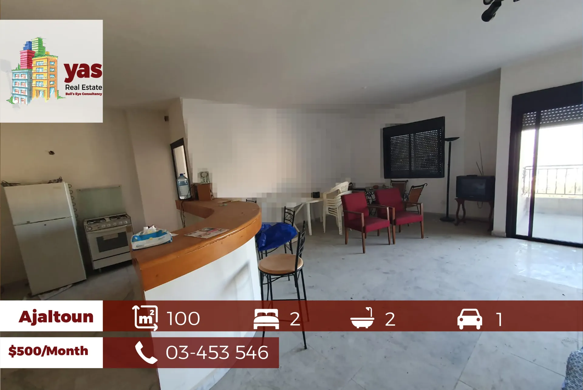 Apartment for Rent in Ajaltoun - 2 bed, 2 bath