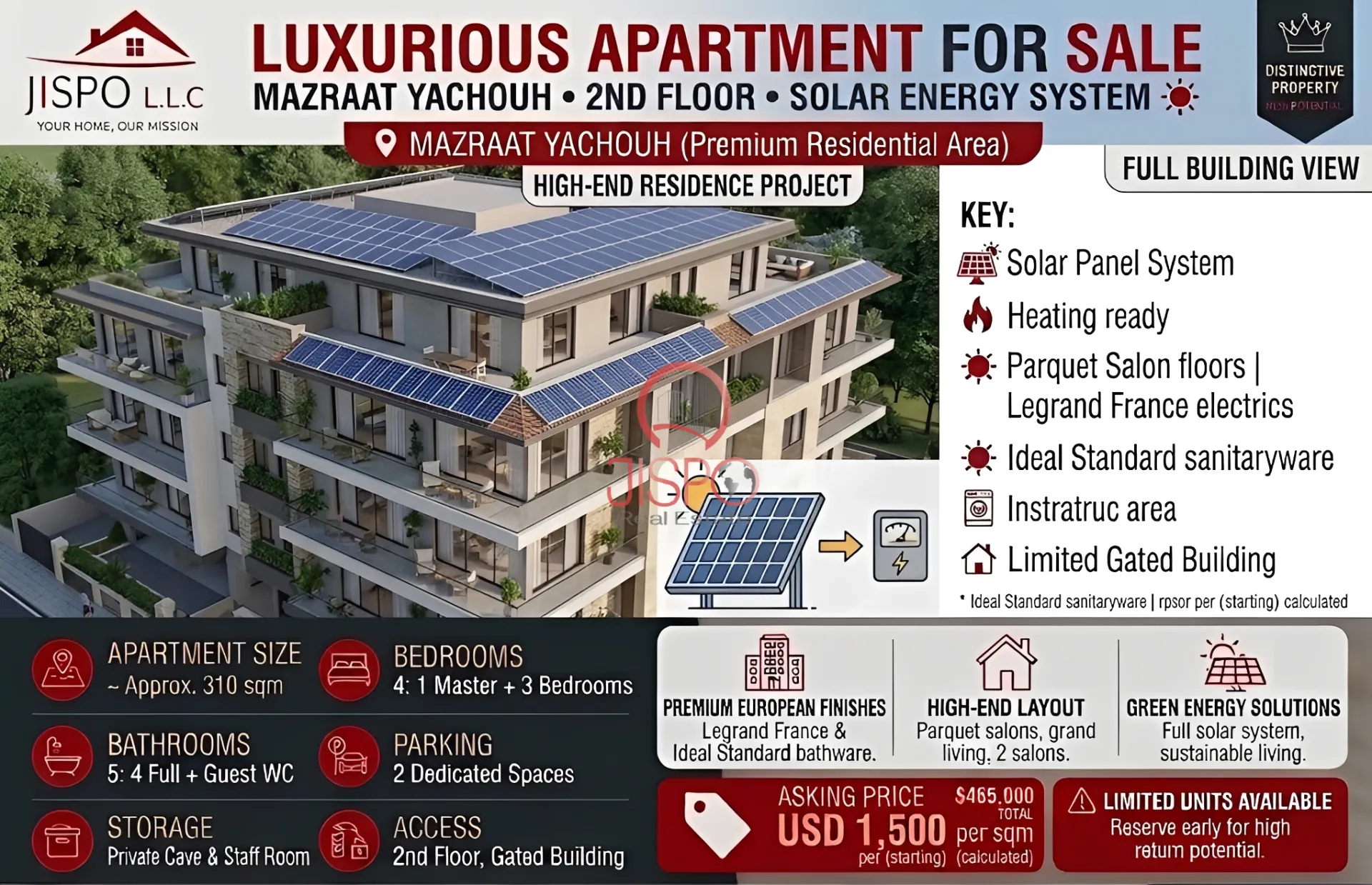 Apartment for Sale in Mazraat Yachoua