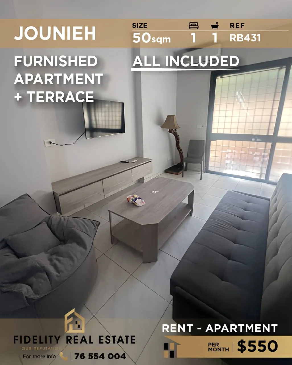 Apartment for rent in Jounieh, Lebanon