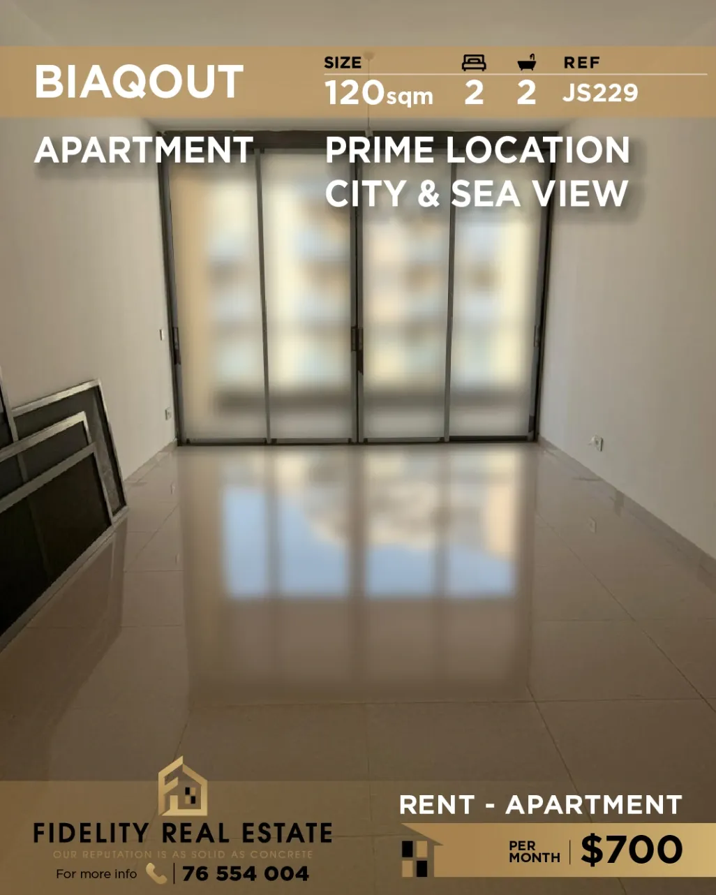 Apartment for rent in Biaqout, Lebanon - 2 bed, 2 bath