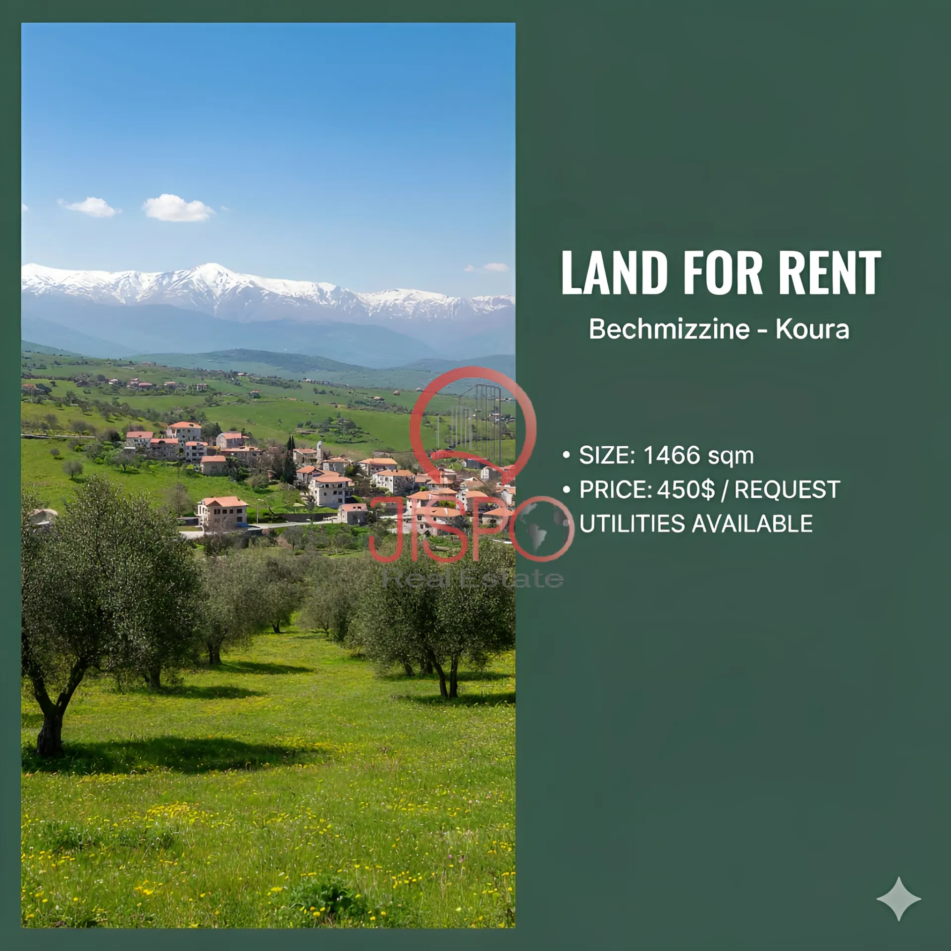 Land for Rent in Bechmizzine