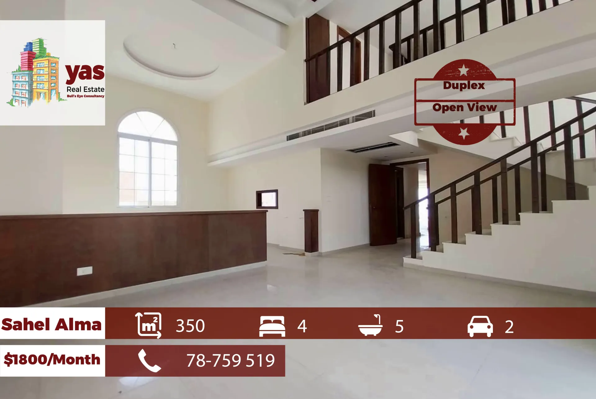 Apartment for Rent in Sahel Alma