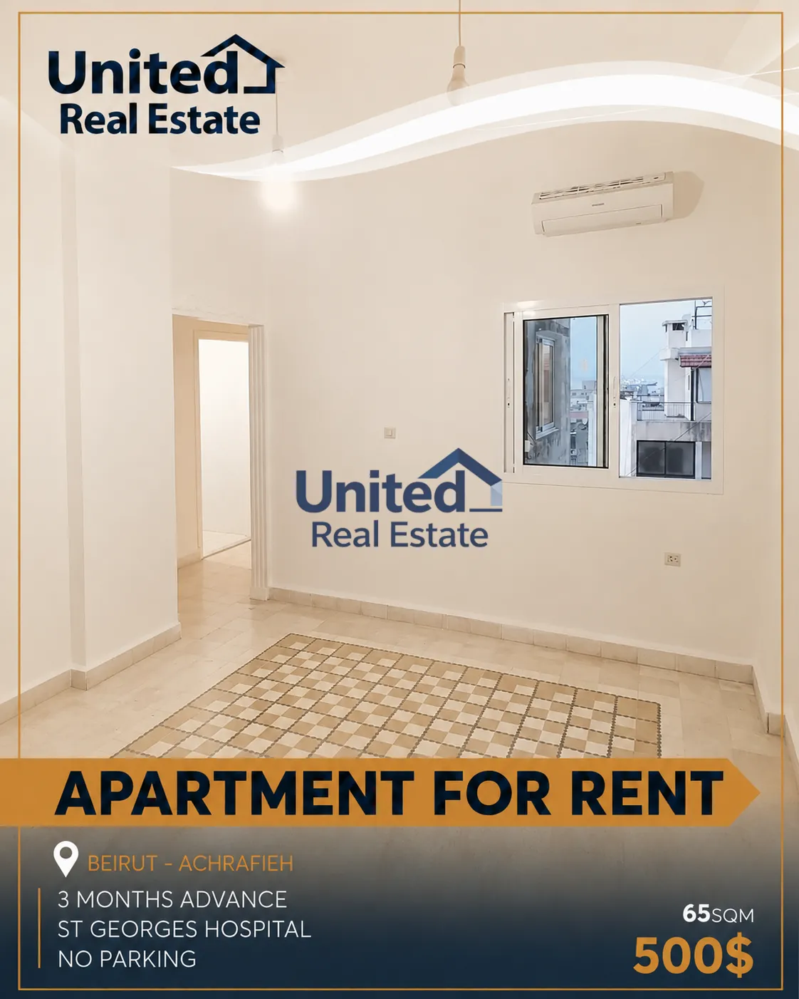 Apartment for rent in Geitaoui, achrafieh, lebanon