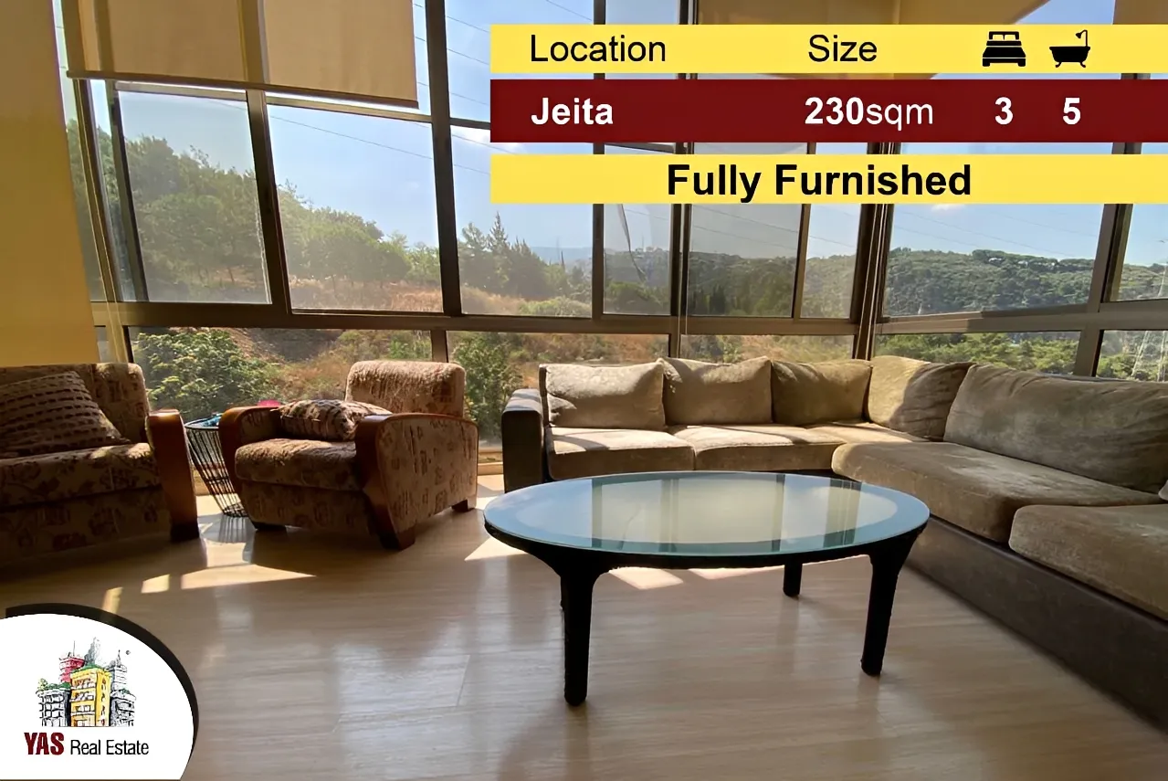 Apartment for Sale in Jeita - 3 bed, 5 bath