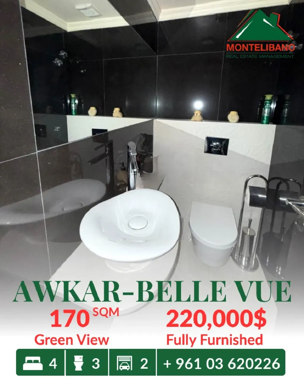 Apartment for sale in Beit Aaoukar, Lebanon