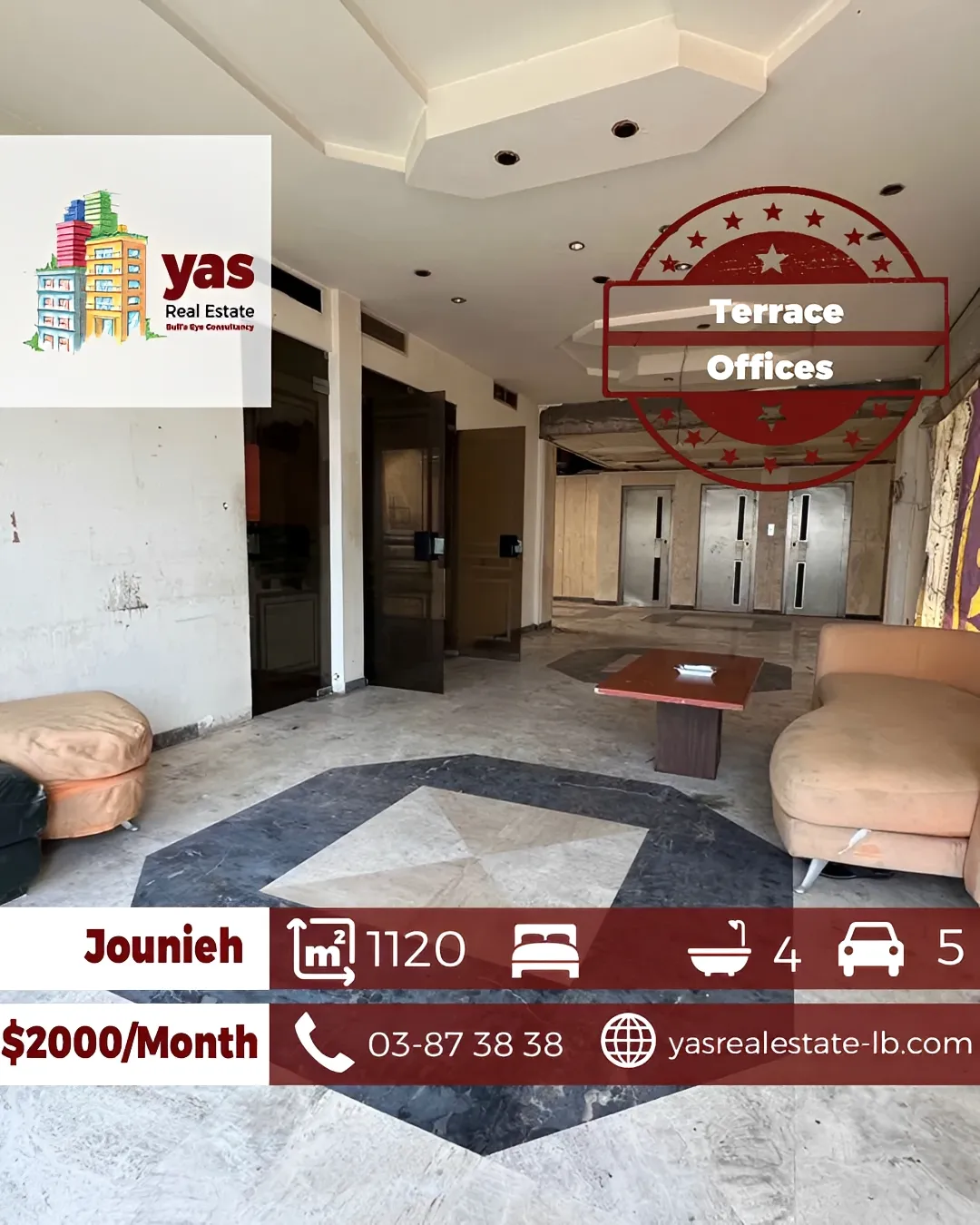 Office for rent in Jounieh