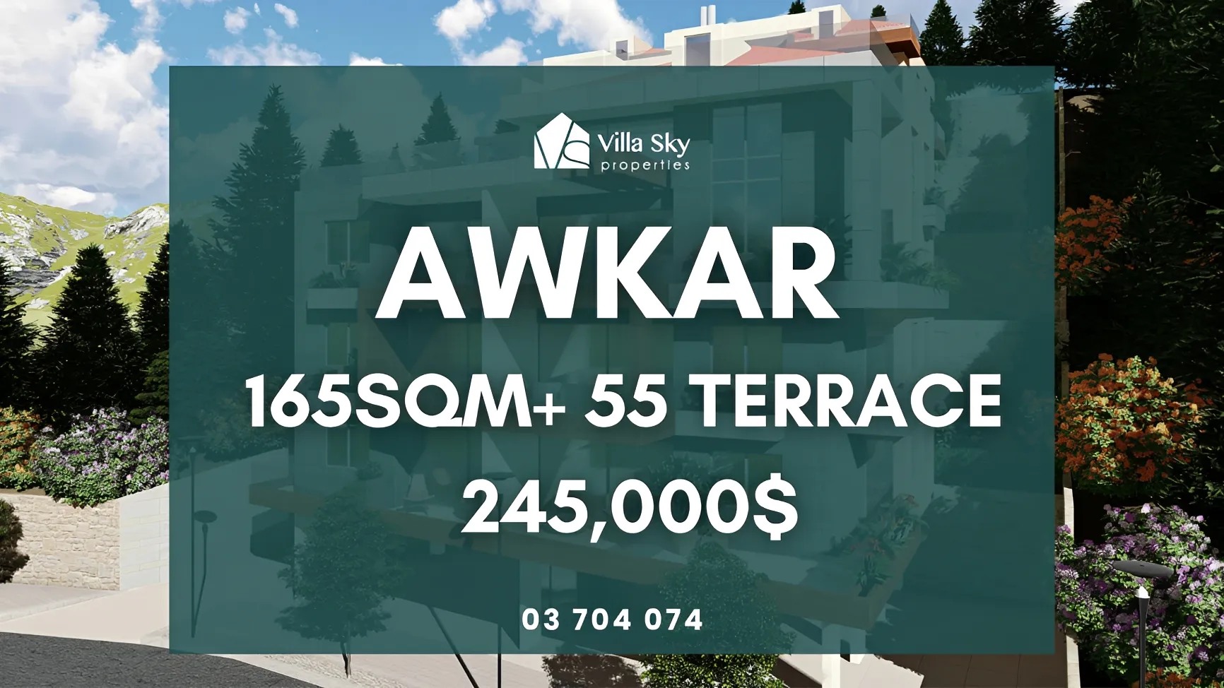 Apartment for Sale in Dik El Mehdi, Lebanon