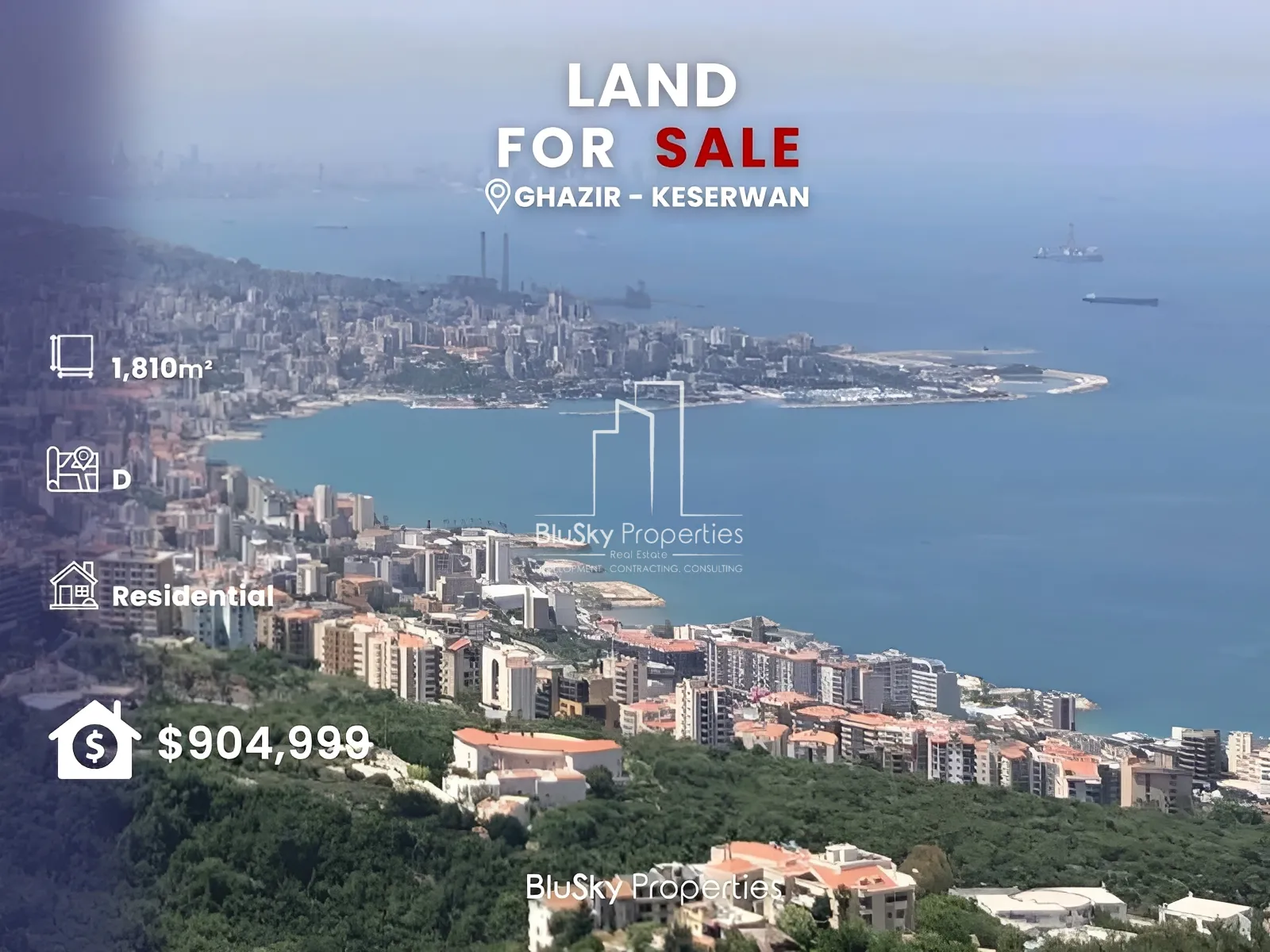 Land for Sale in Ghazir
