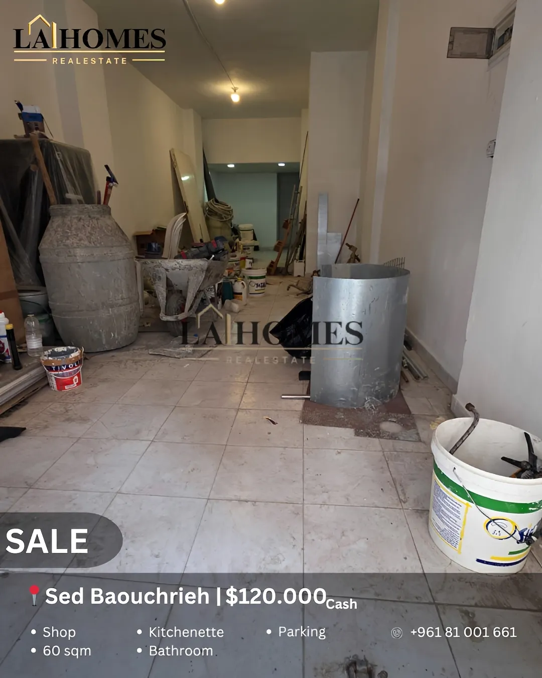 Shop for sale in Baouchriyeh, lebanon