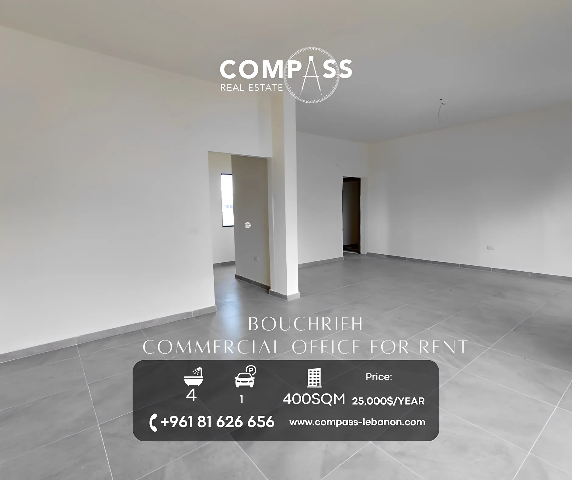 Office for rent in Sad El Baouchriyeh
