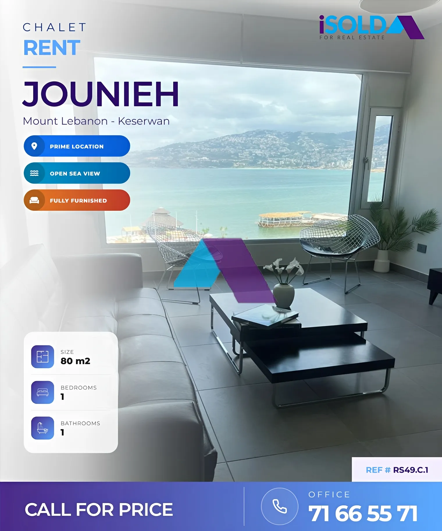Chalet for rent in Jounieh