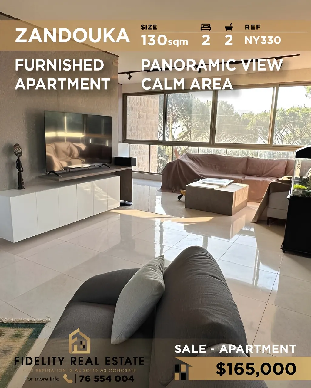 Apartment for sale in Zandouqah, Lebanon - 2 bed, 2 bath