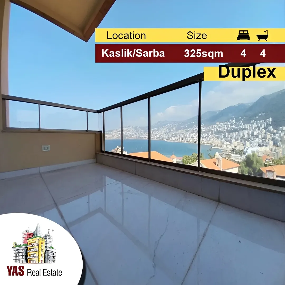Apartment for Sale in Kaslik - 4 bed, 4 bath
