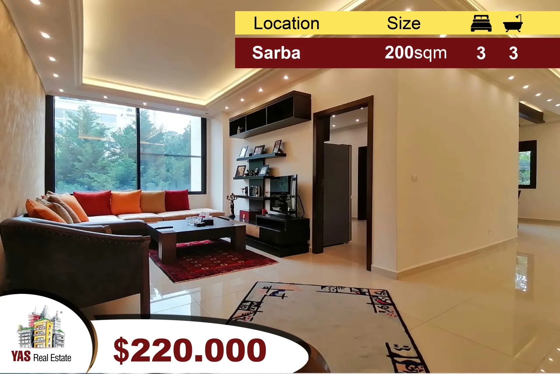 Apartment for Sale in Sarba - 3 bed, 3 bath