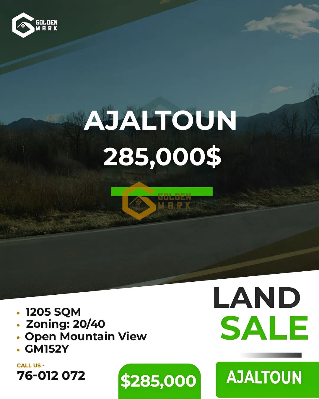 Land for Sale in Ajaltoun