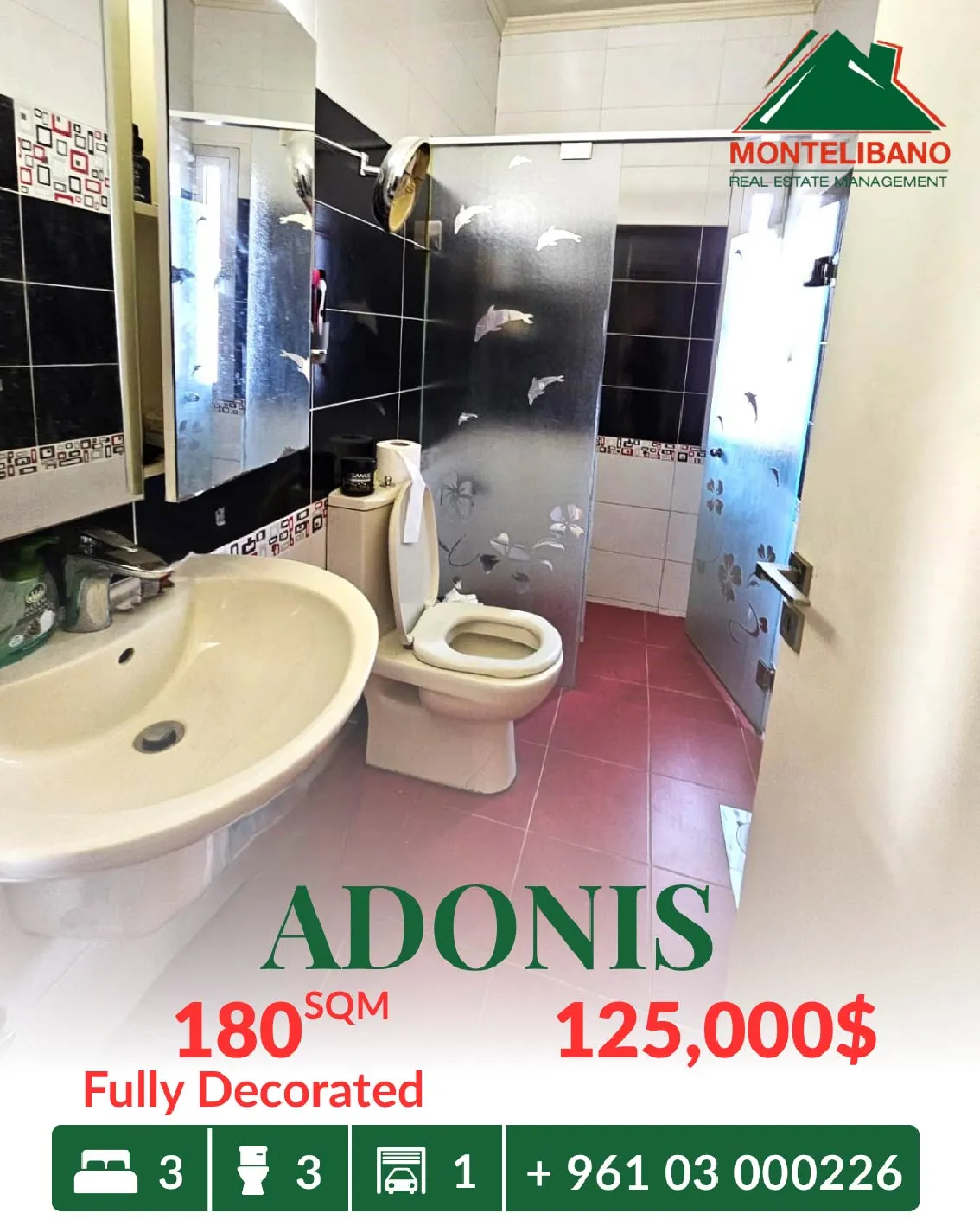 Apartment for sale in Adonis, Lebanon