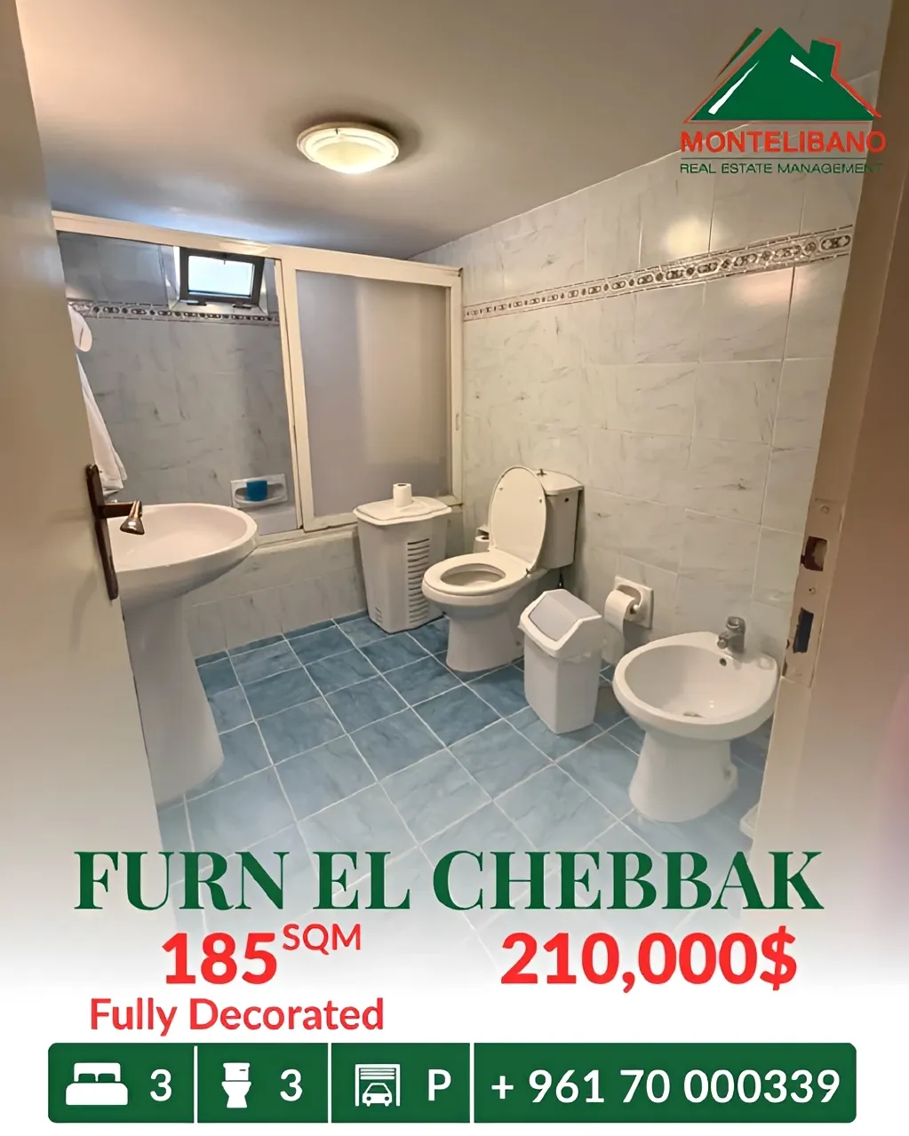 Apartment for sale in Forn El Chebbak