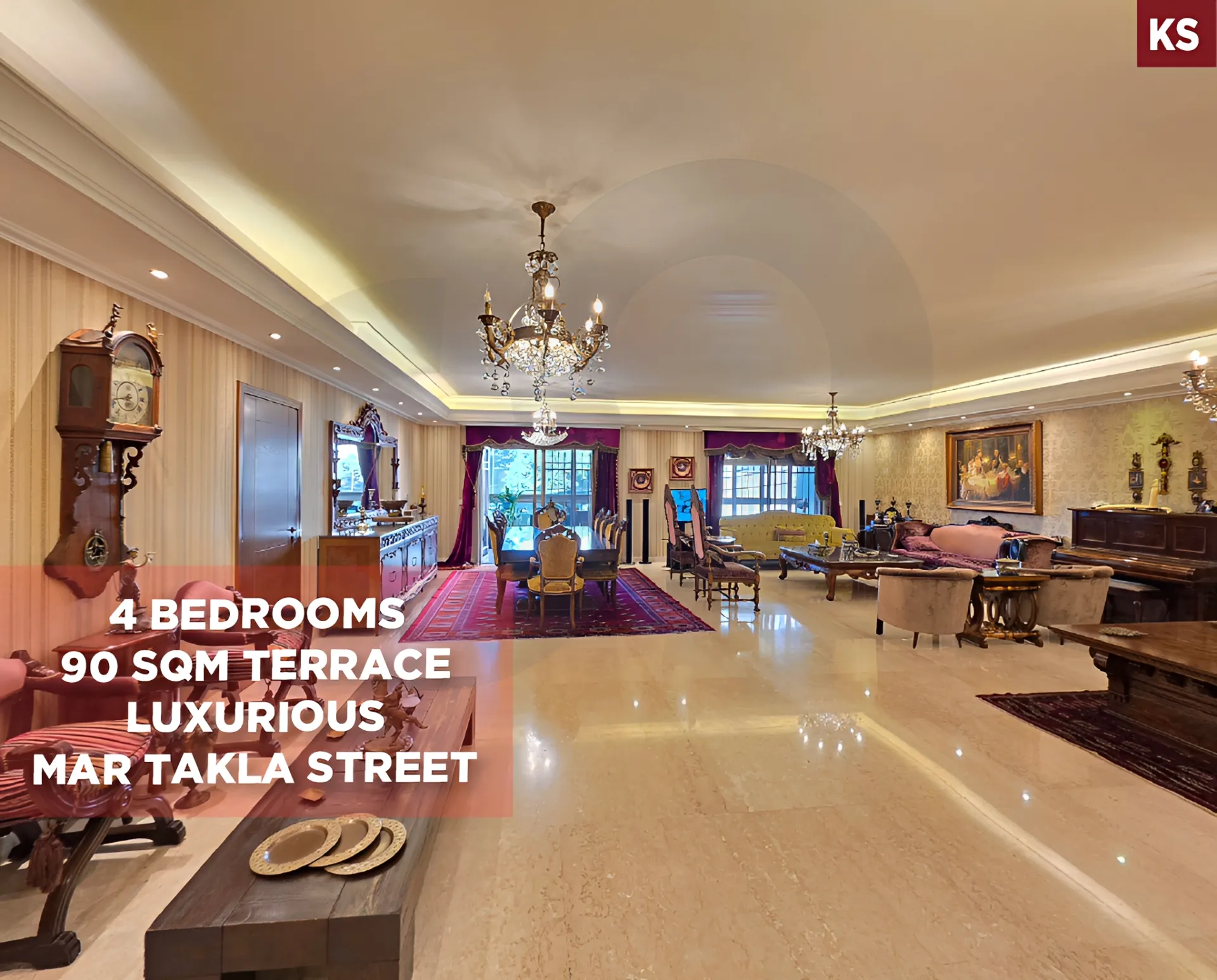 Apartment for Sale in Mar Takla - 4 bed, 5 bath