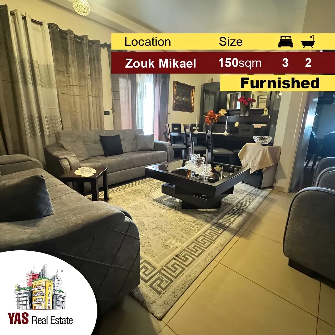 Apartment for Sale in Zouk Mikael - 3 bed, 2 bath