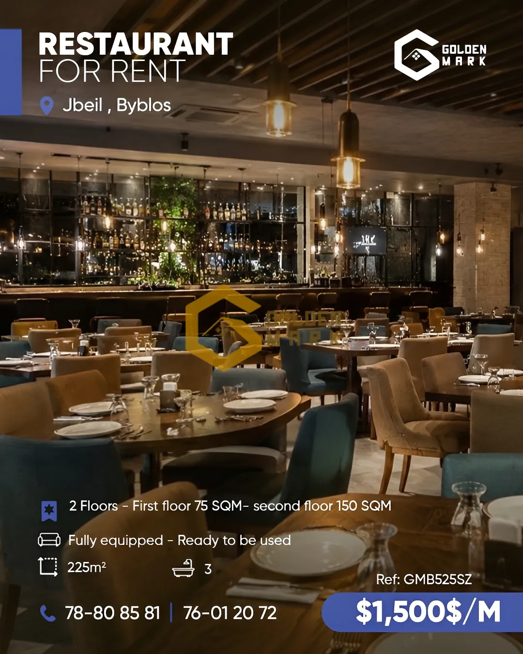 Restaurant for Rent in Byblos