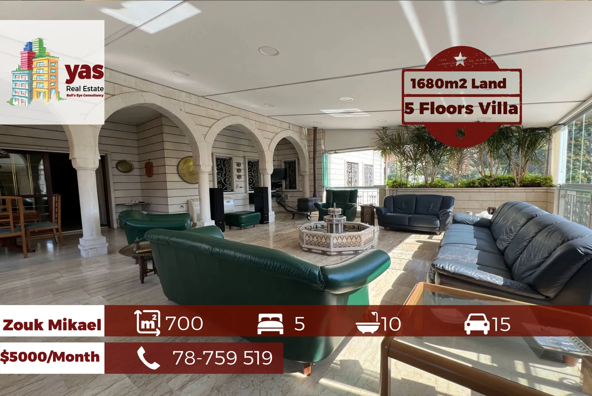 Apartment for Rent in Zouk Mikael