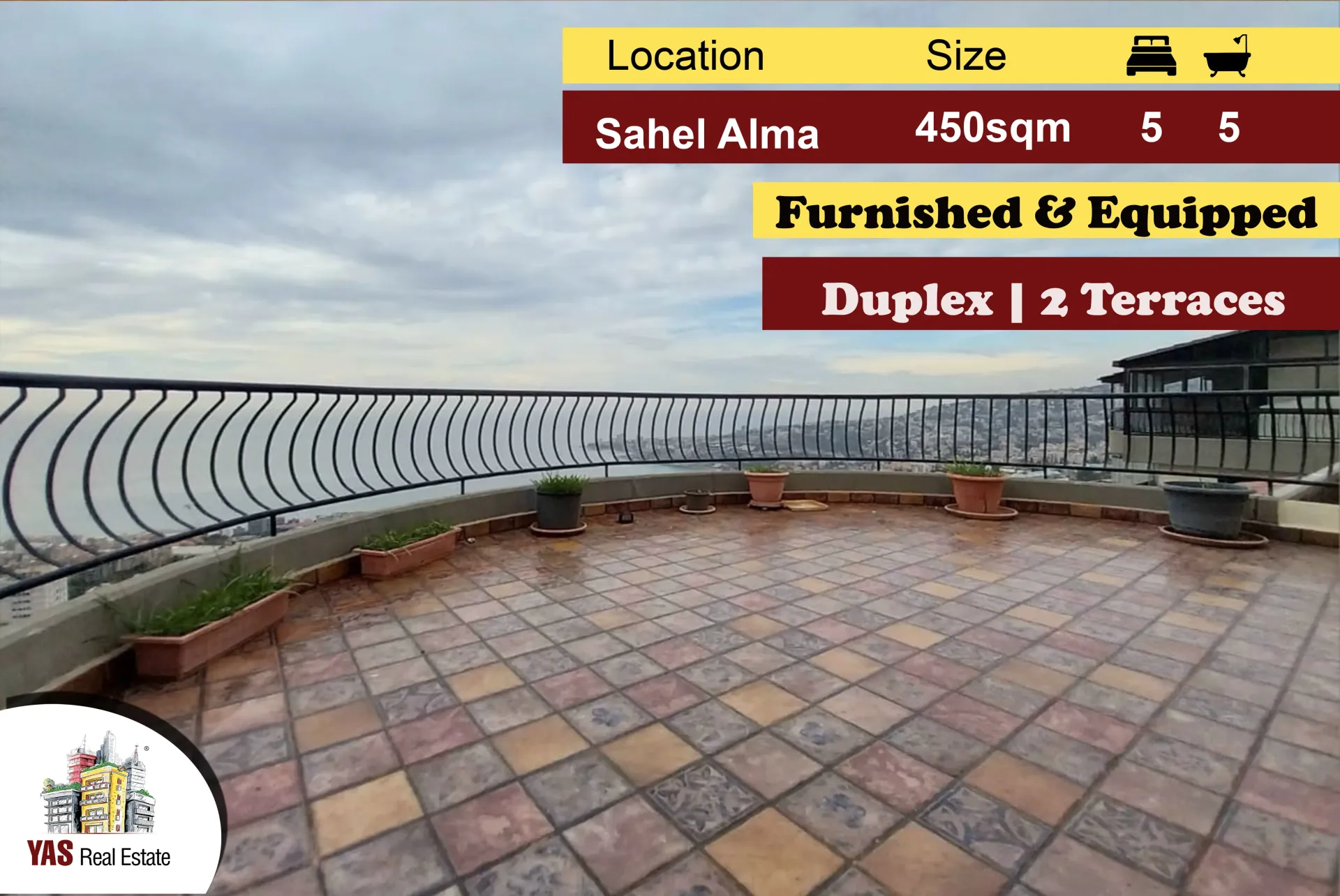 Apartment for Sale in Sahel Alma - 5 bed, 5 bath