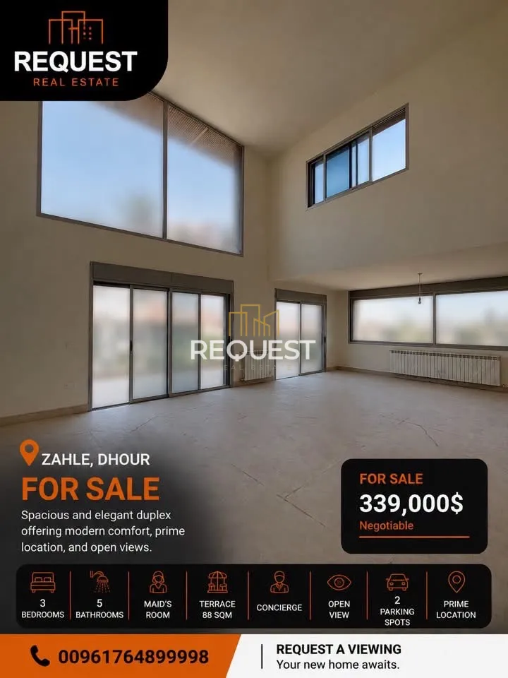 Duplex for sale in Zahlé, lebanon - 3 bed, 5.0 bath