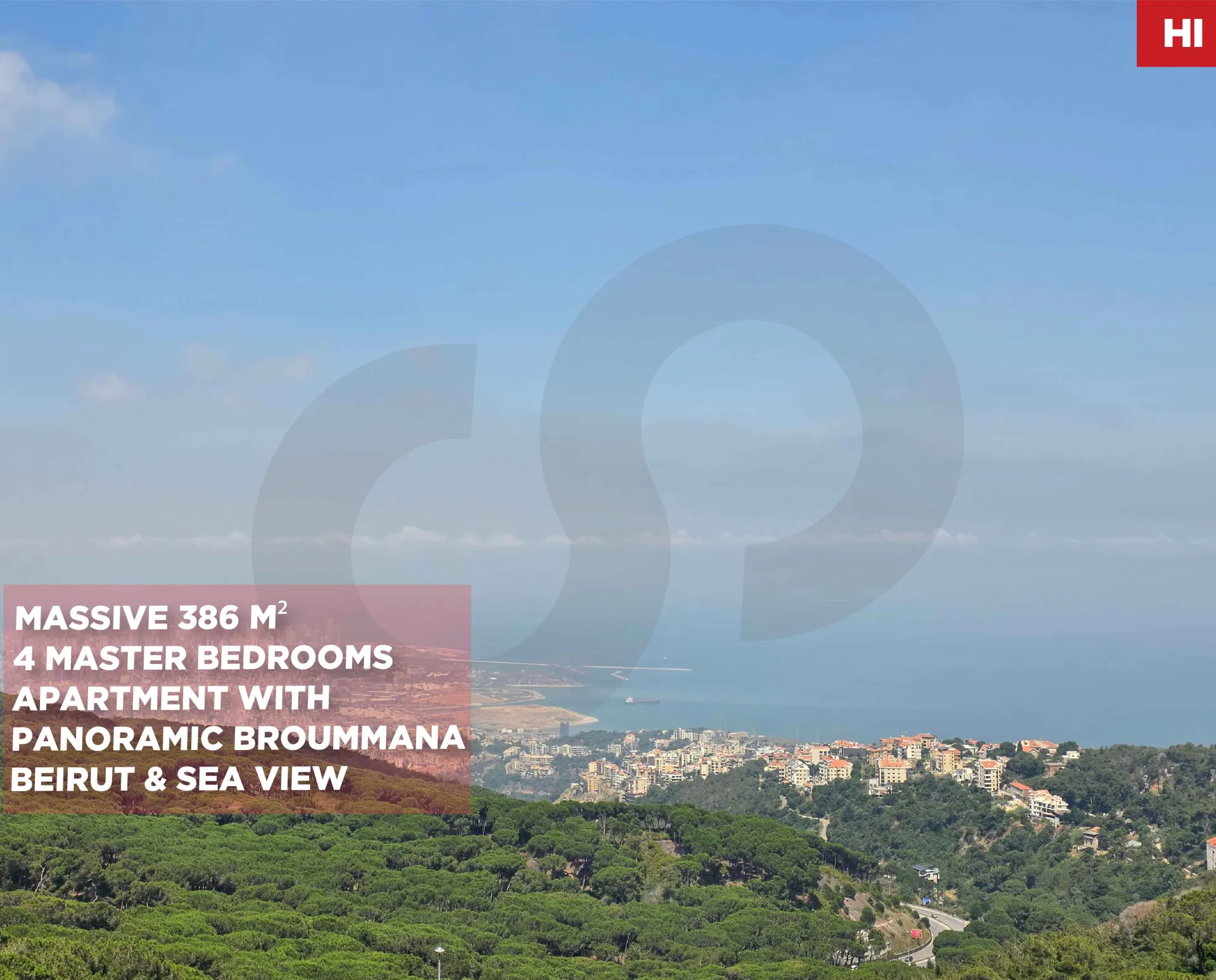 Apartment for Sale in Broummana - 4 bed, 5 bath