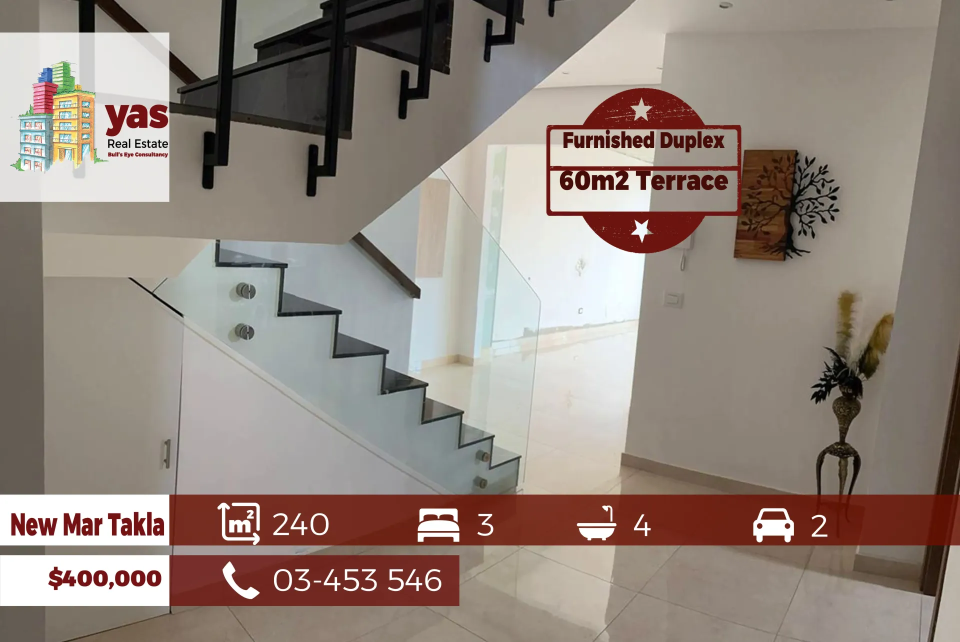 Apartment for Sale in Mar Takla