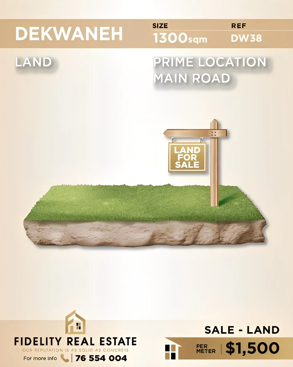 Land for Sale in Dekwaneh, Lebanon