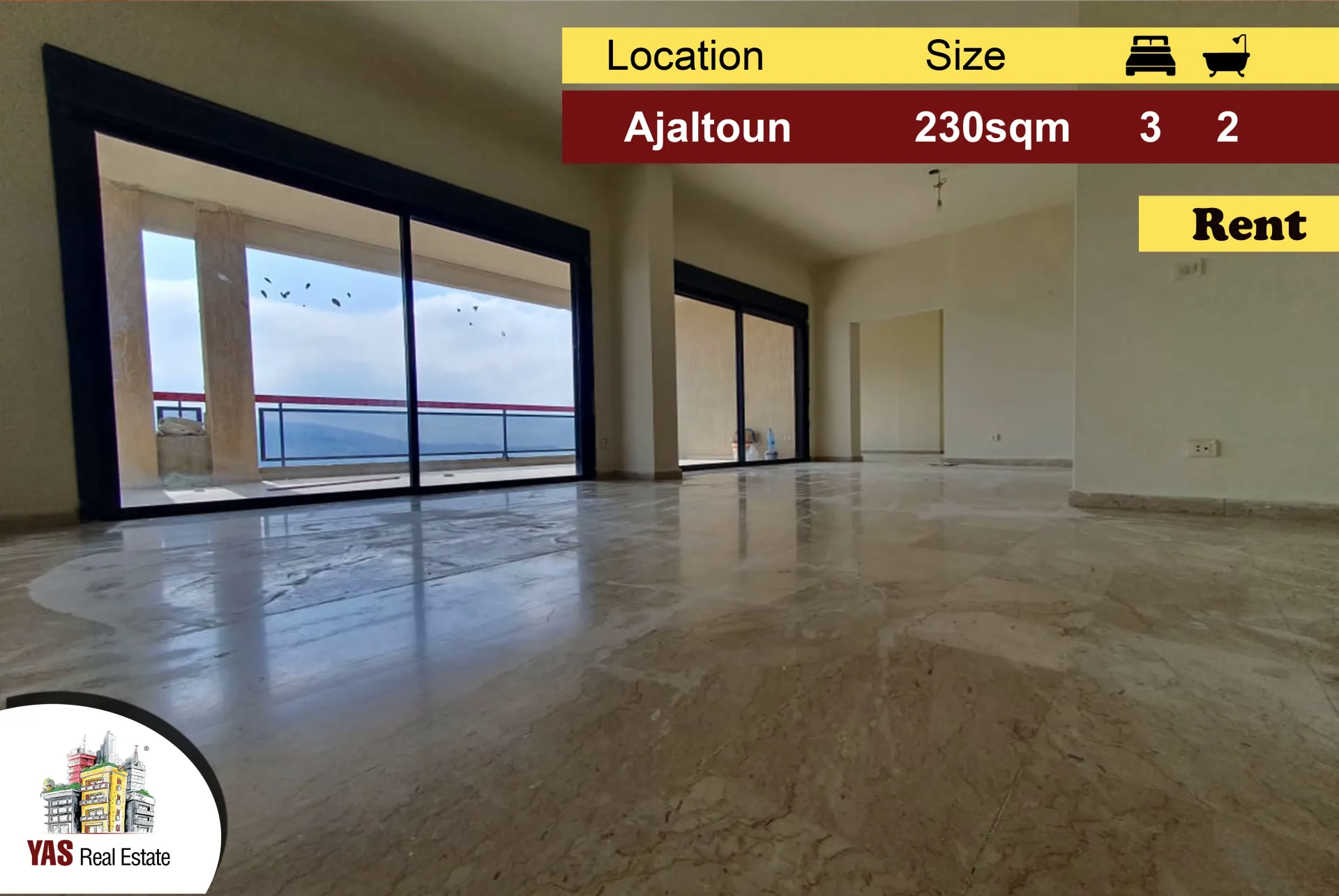 Apartment for Rent in Ajaltoun