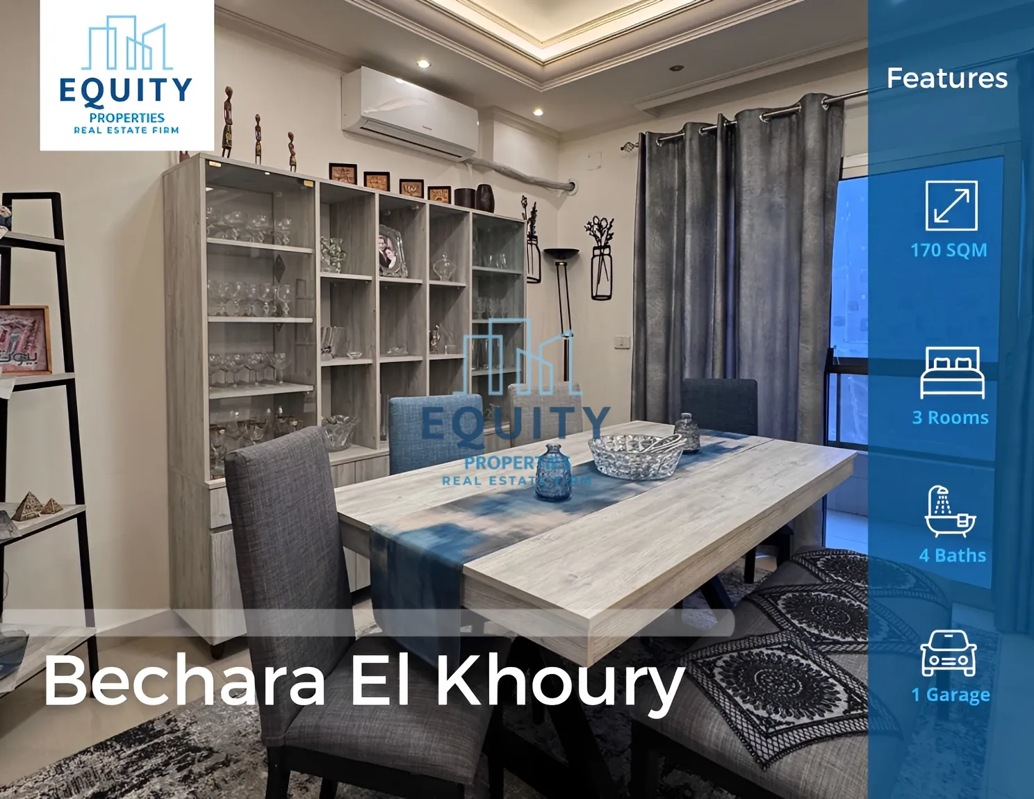 Apartment for sale in Bechara El Khoury, Bayrut, Lebanon - 3 bed, 4 bath