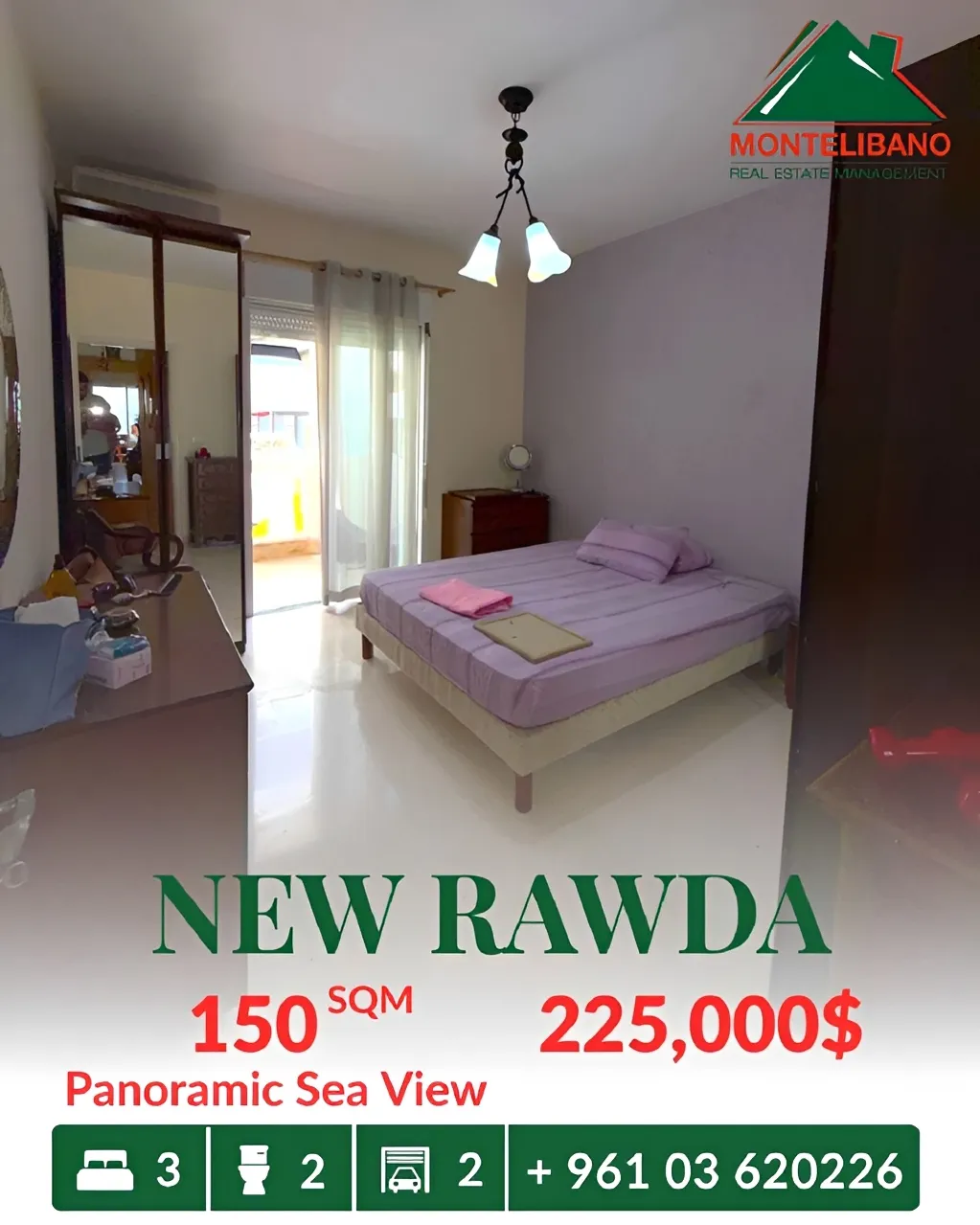Apartment for sale in New Rawda, Beirut, Lebanon
