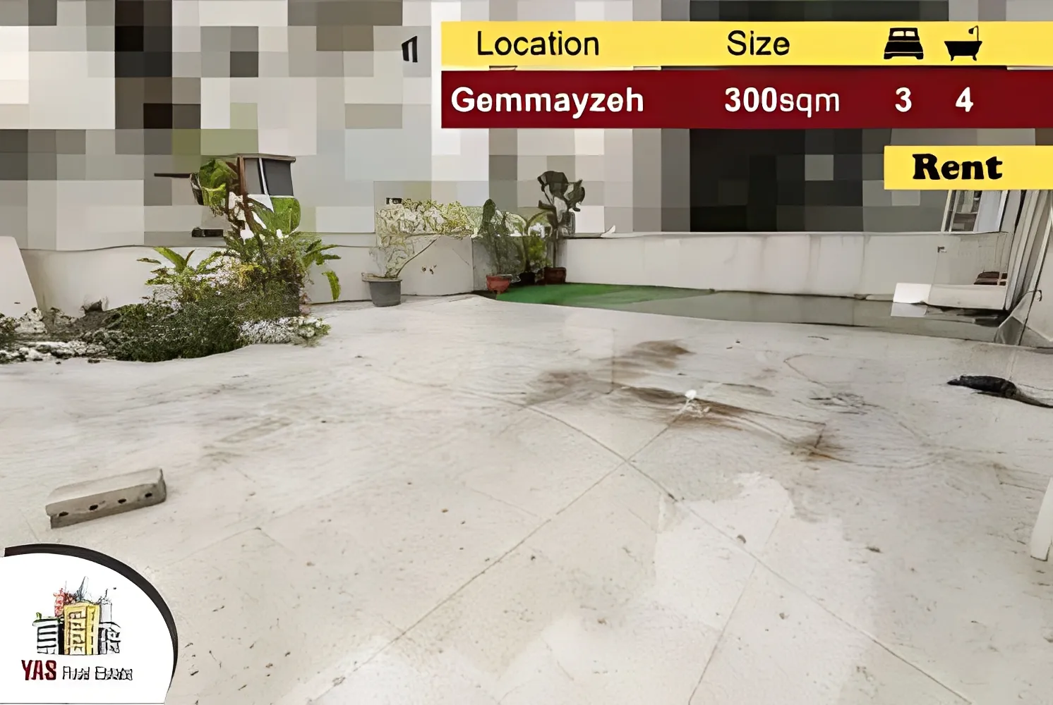 Apartment for Rent in Gemmayzeh - 3 bed, 4 bath