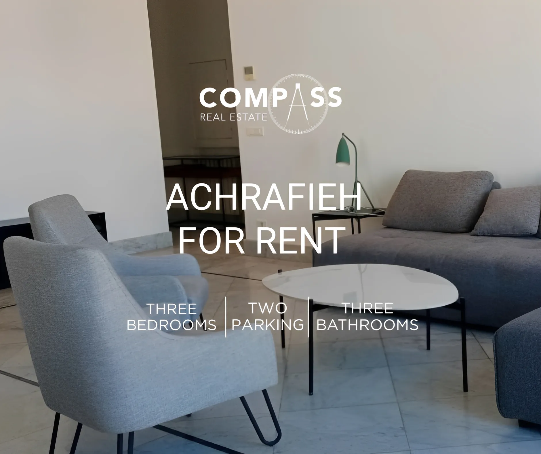 Apartment for Rent in Achrafieh, Beirut, Lebanon - 3 bed, 3 bath