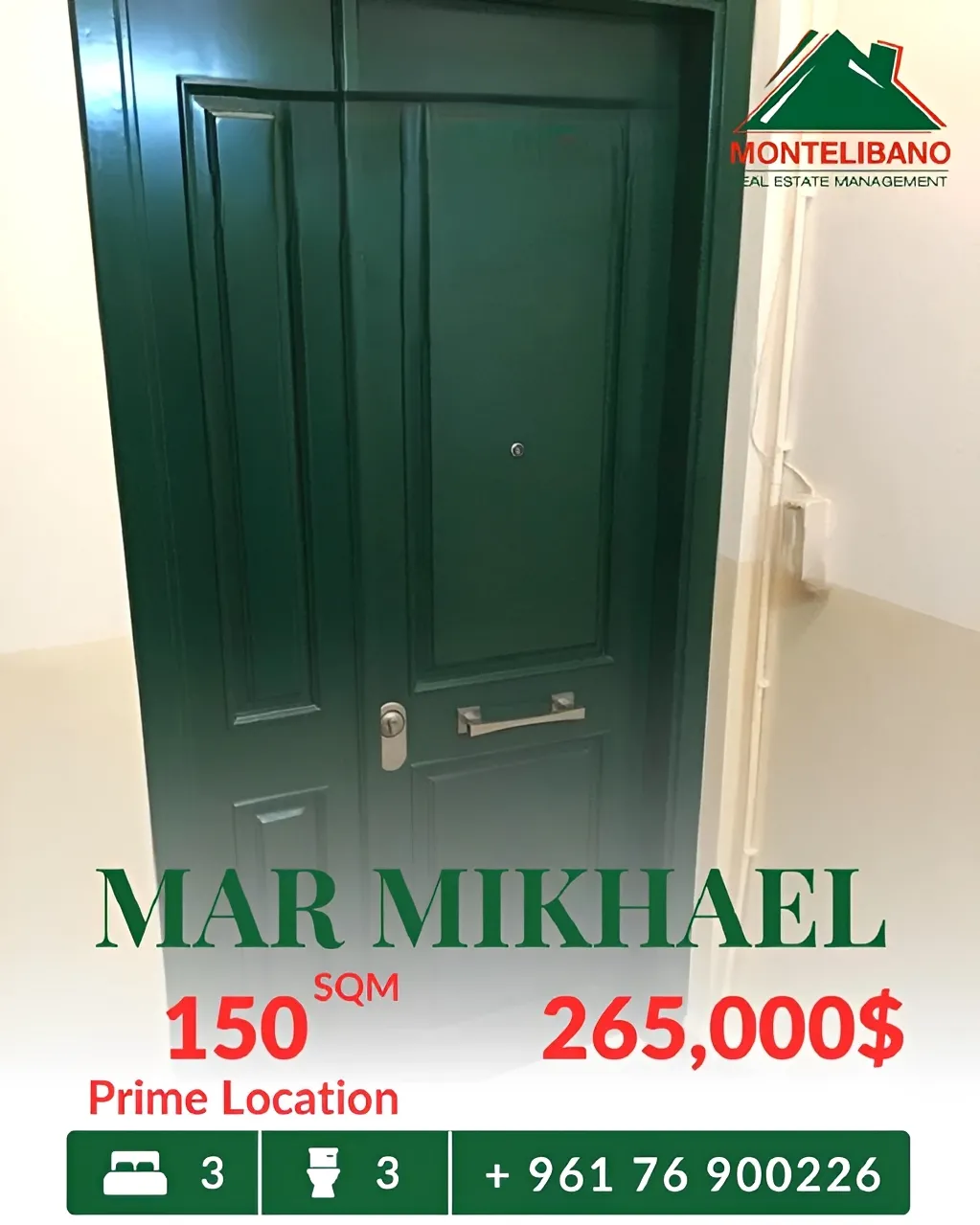 Apartment for sale in Mar Mikhael, Beirut, Lebanon