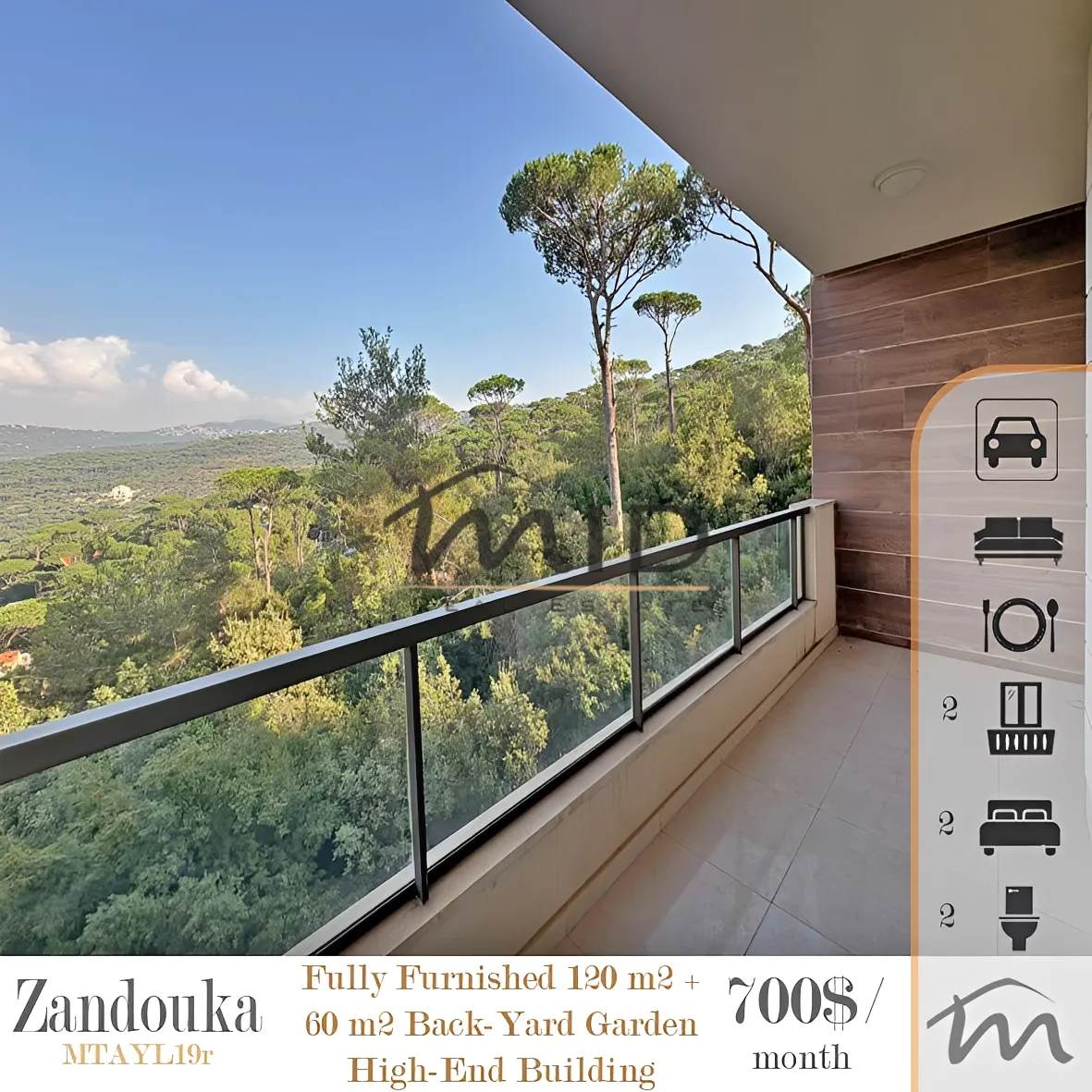 Apartment for rent in Zandouqa