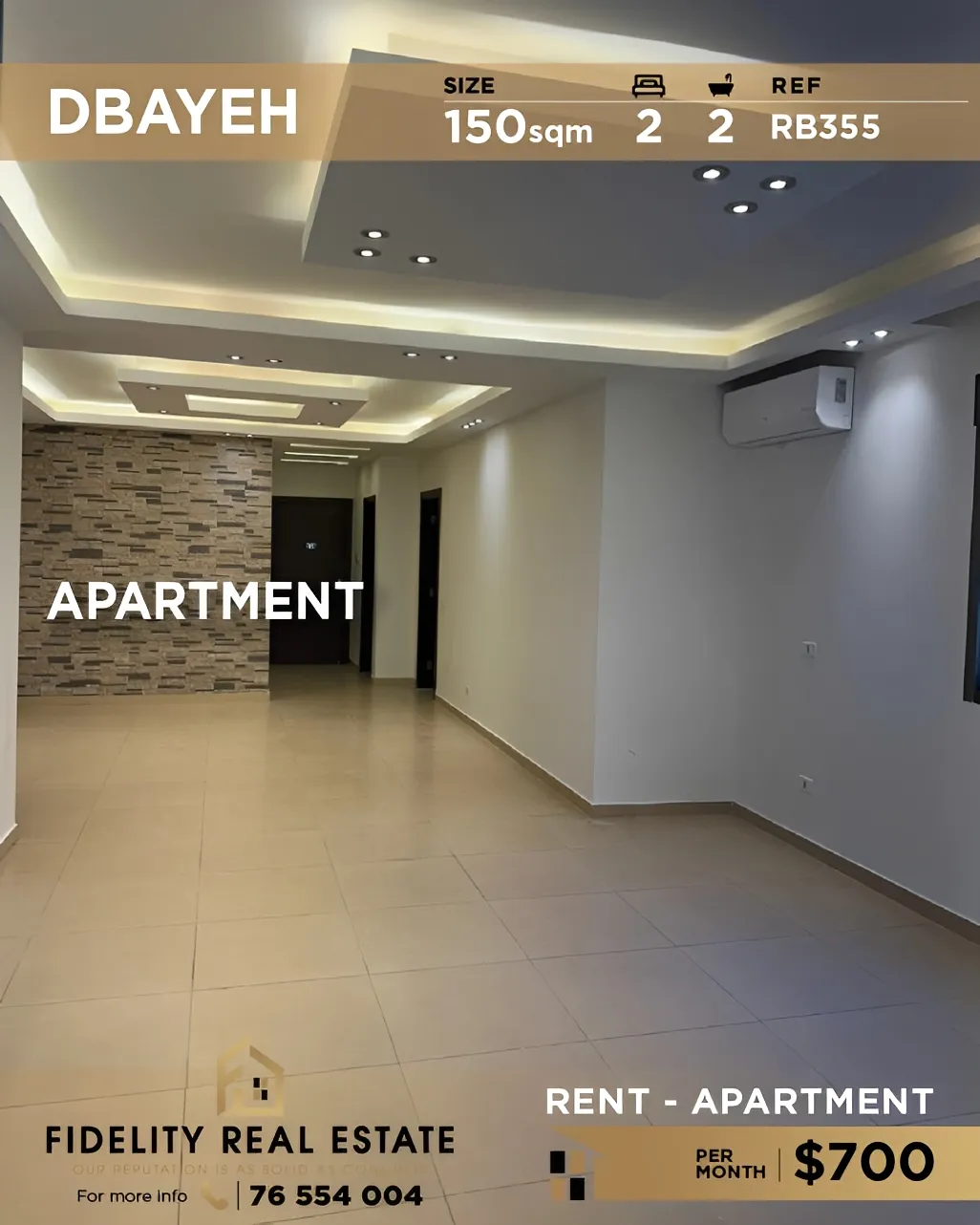 Apartment for rent in Dbayeh, Lebanon - 2 bed, 2 bath