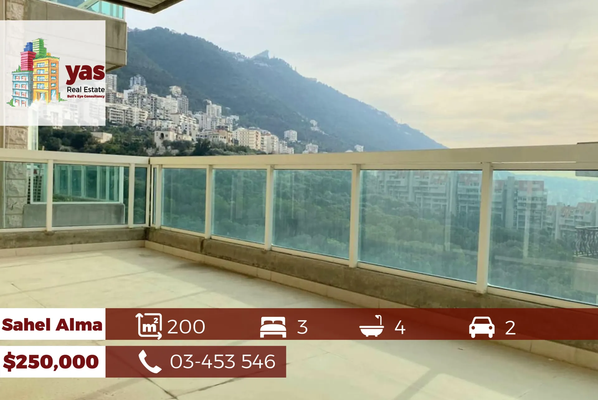 Apartment for Sale in Sahel Alma - 3 bed, 4 bath