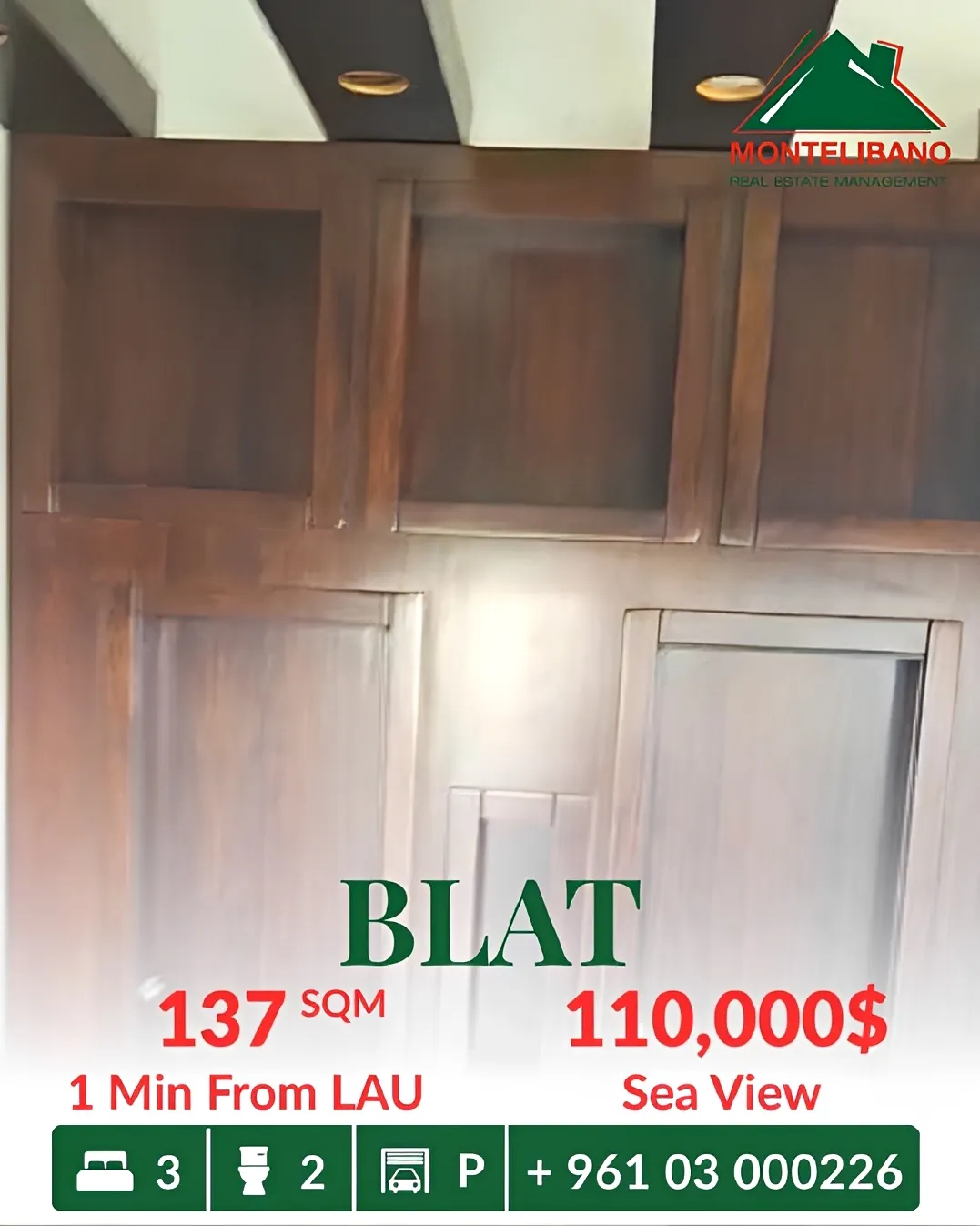 Apartment for sale in Blat, Lebanon