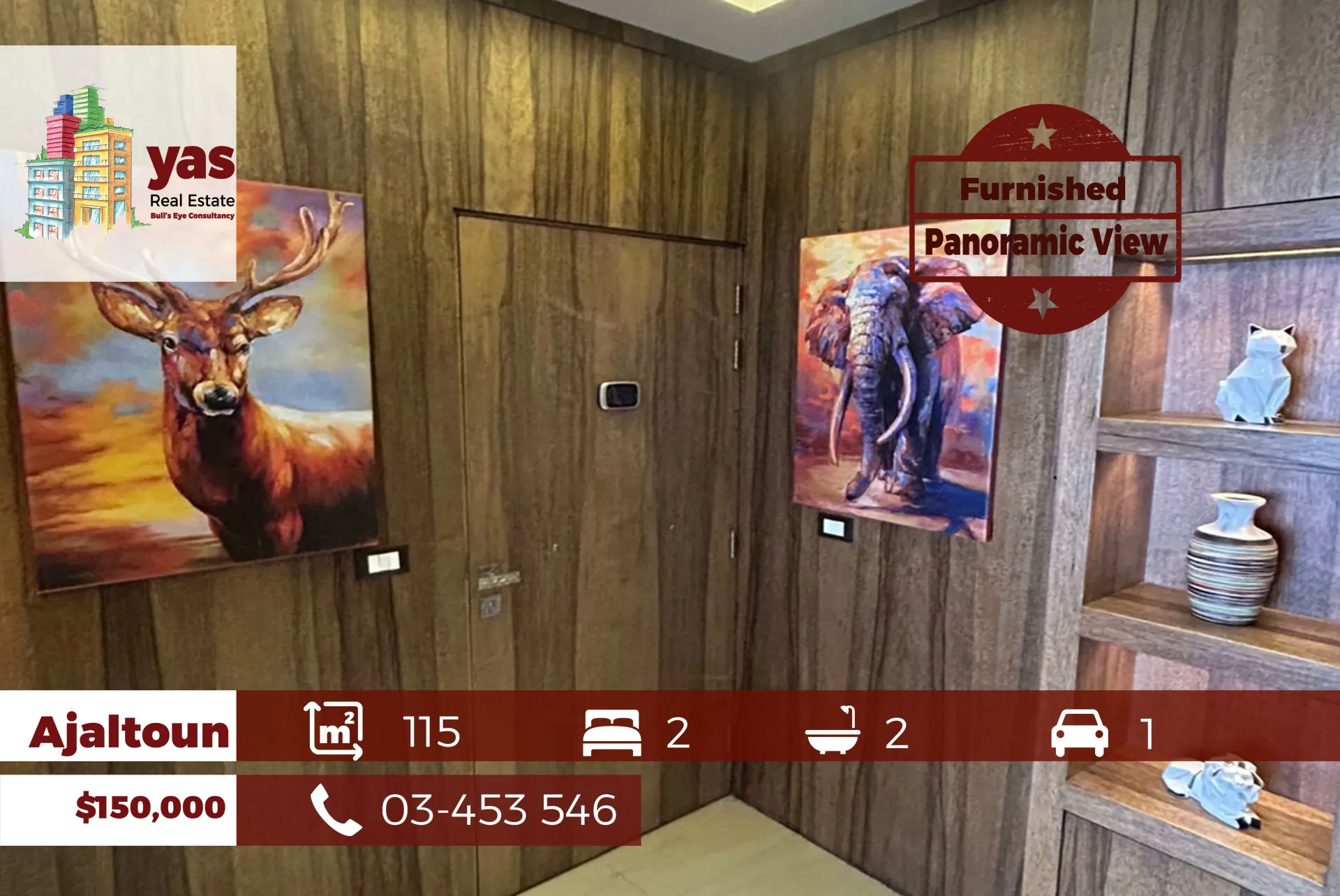 Apartment for Sale in Ajaltoun