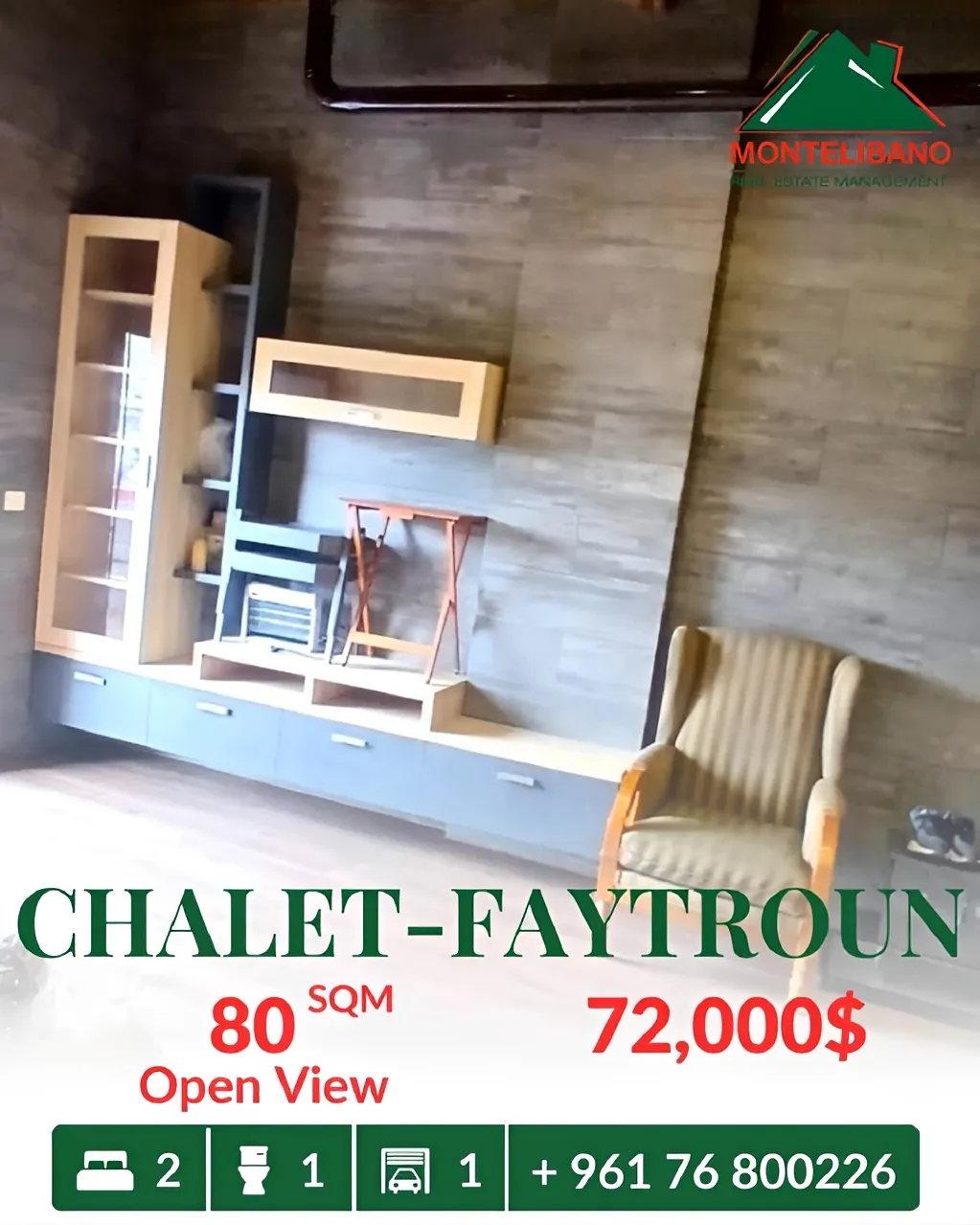 Apartment for sale in Faitroun, Lebanon