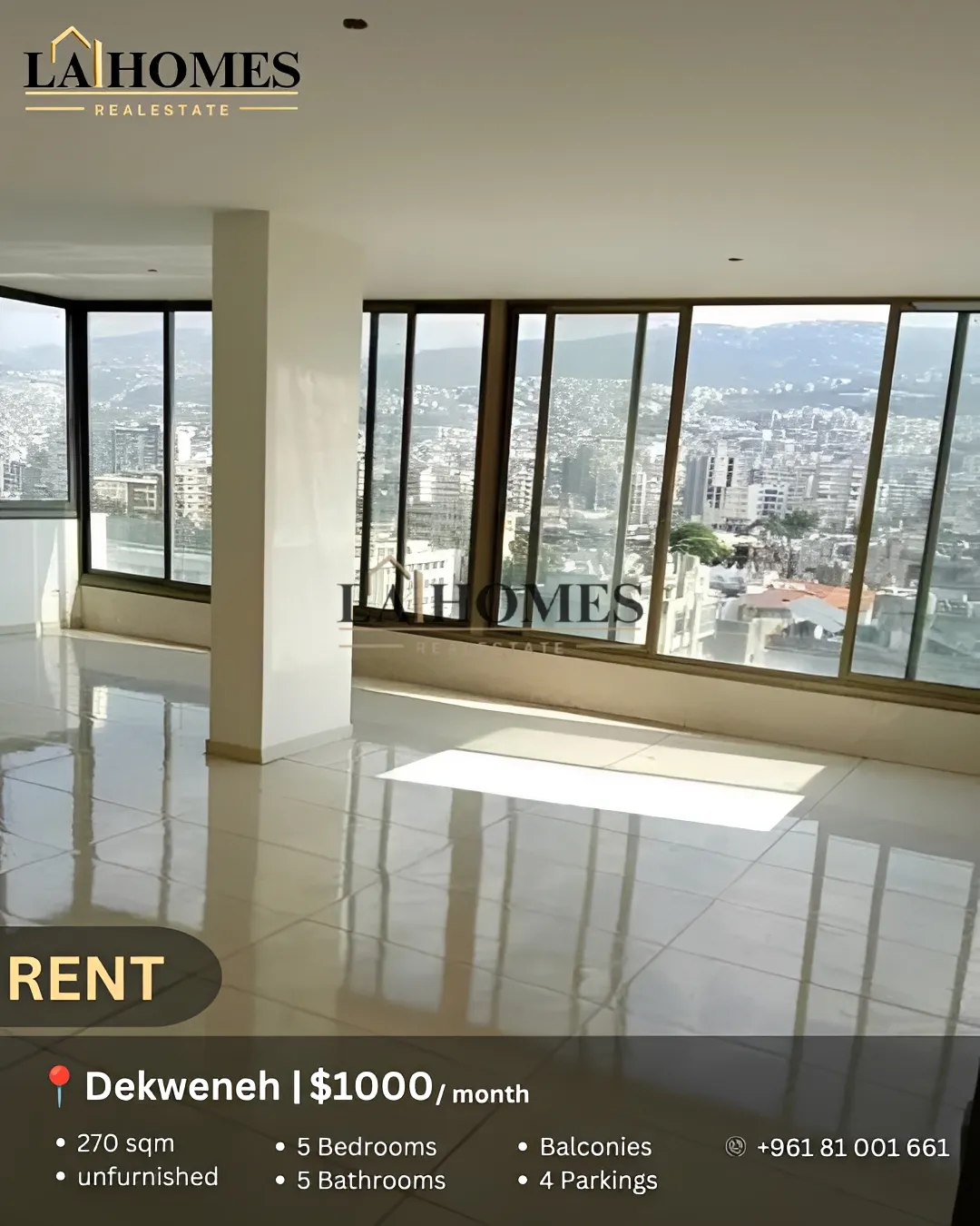 Apartment for rent in Dekwaneh, lebanon - 5 bed, 5.0 bath