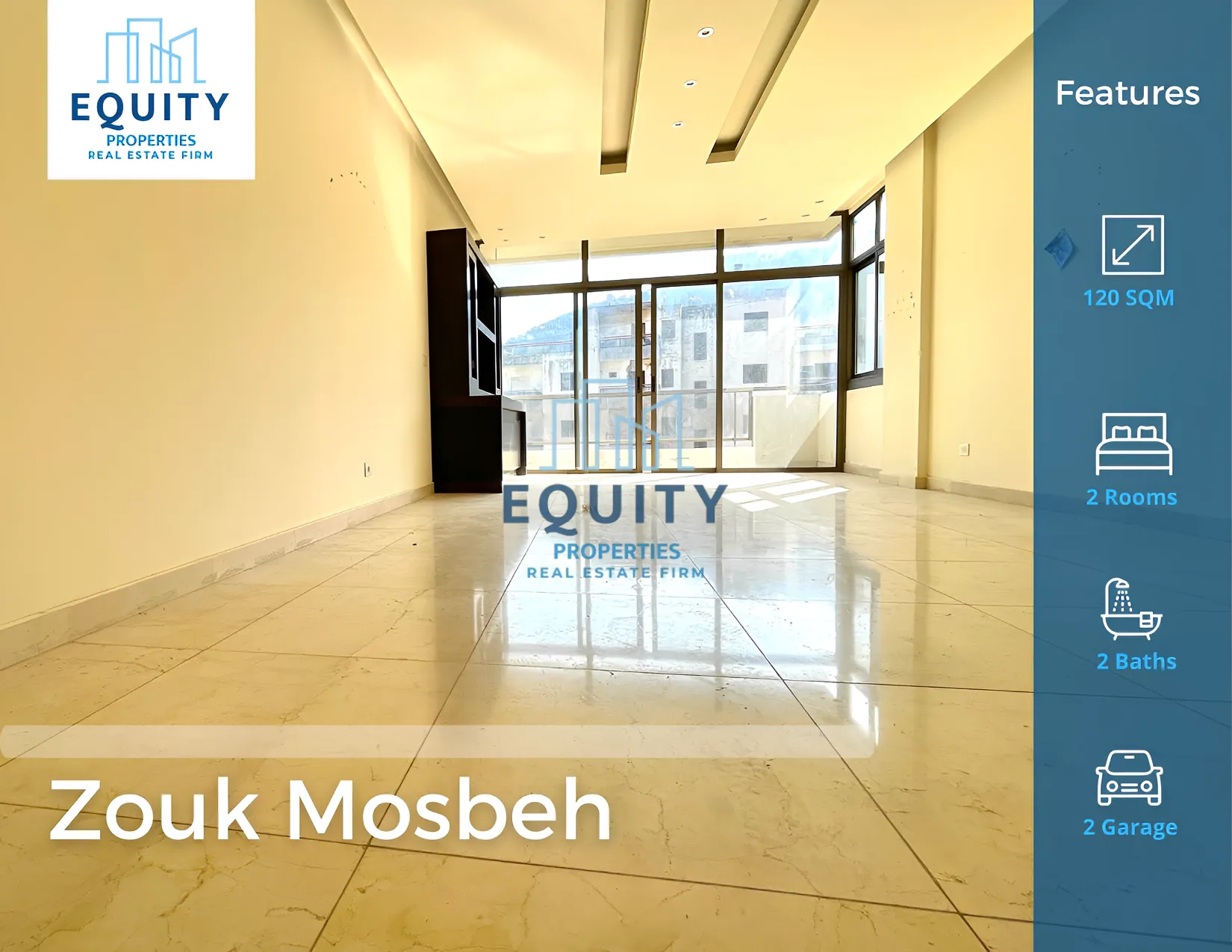 Apartment for Sale in Zouk Mosbeh - 2 bed, 2 bath