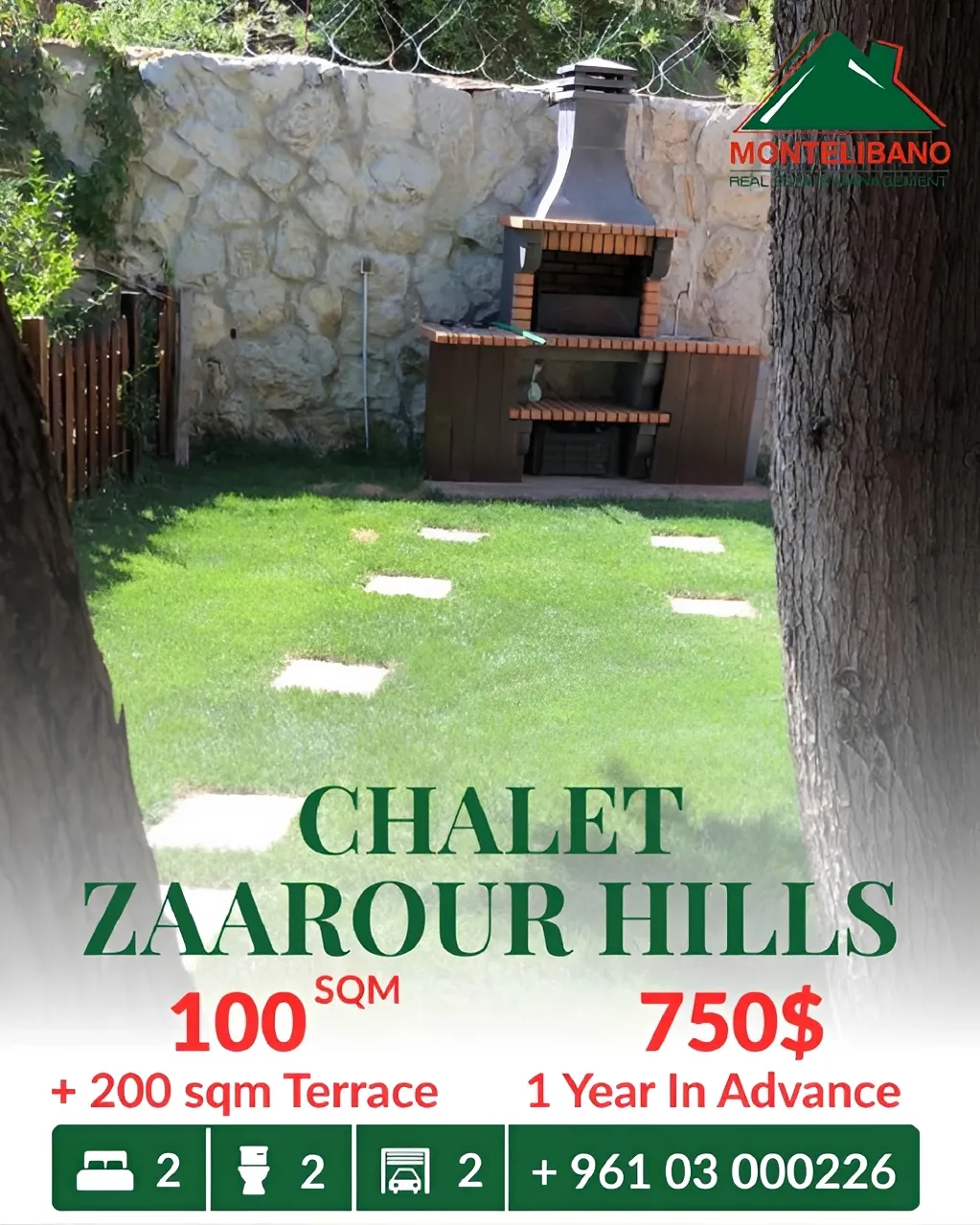 Chalet for rent in Zaarour, Lebanon, Lebanon - 2 bed, 2 bath