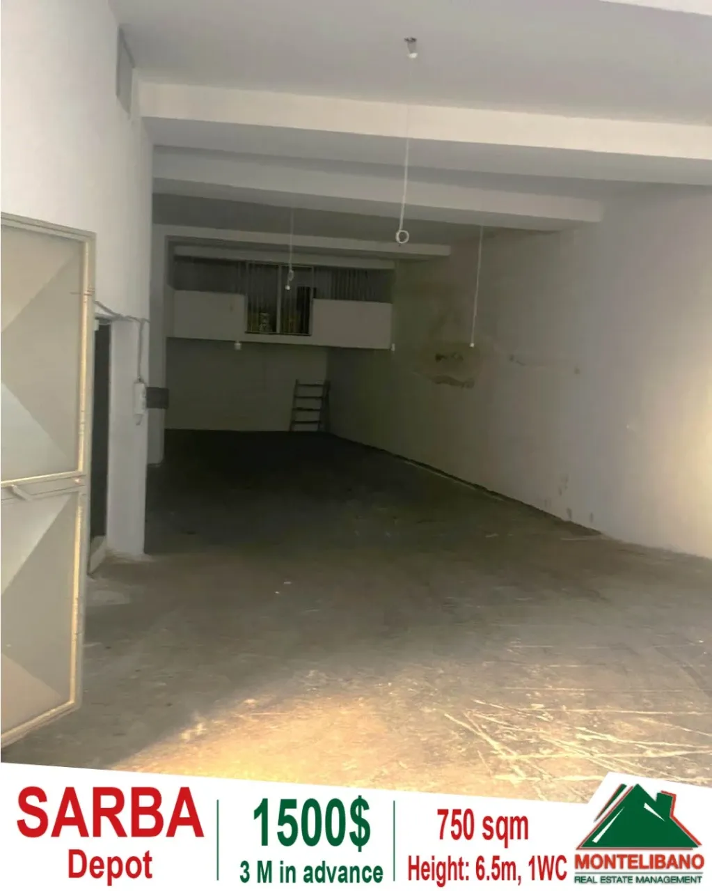 Warehouse for rent in Sarba, Lebanon