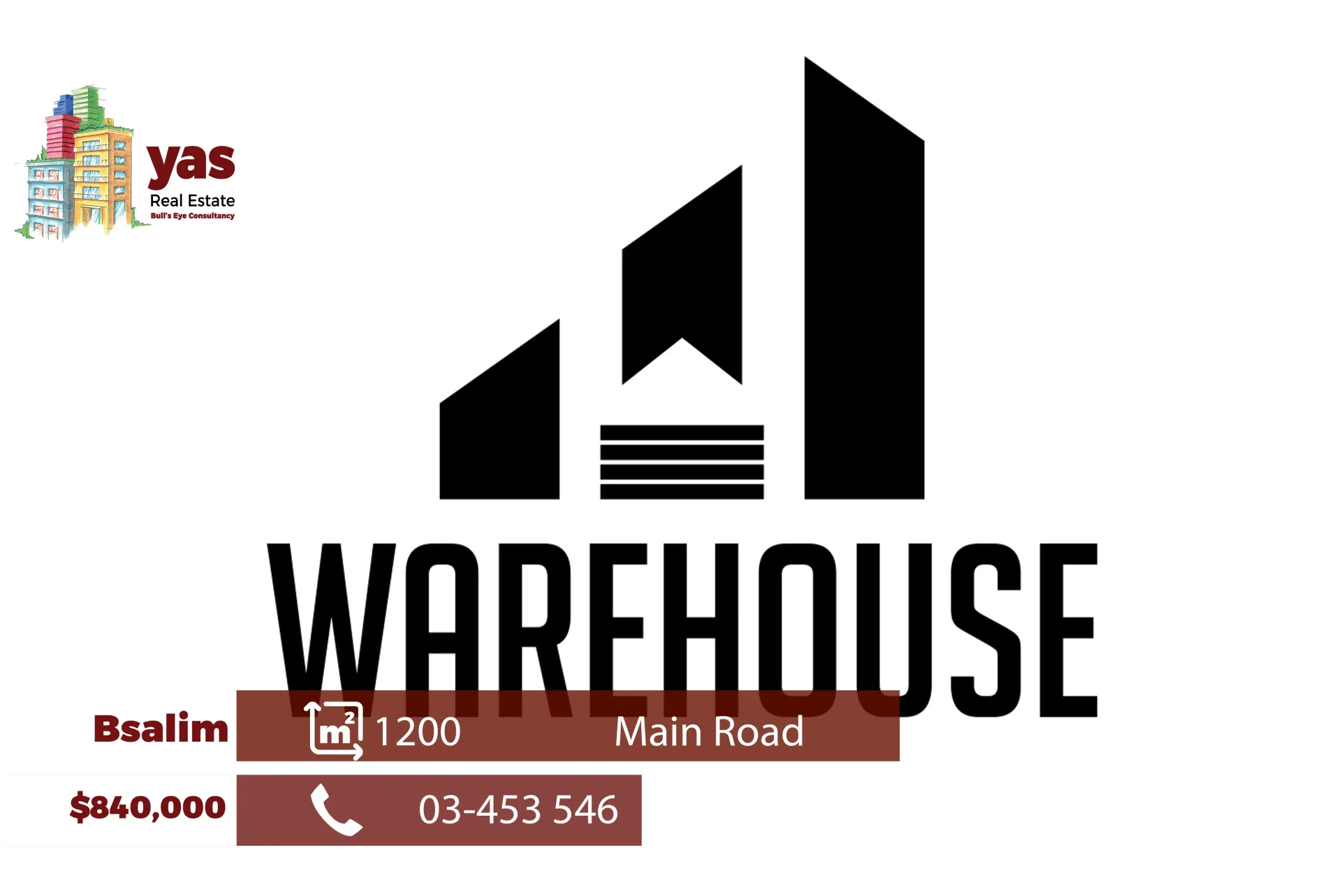 Warehouse for Sale in Bsalim