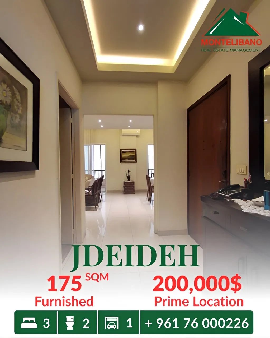 Apartment for sale in Jdeideh, Lebanon