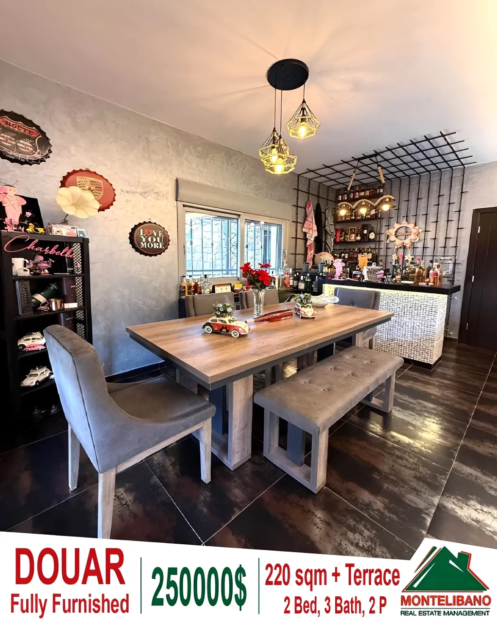 Apartment for sale in Douar, Lebanon - 2 bed, 3 bath